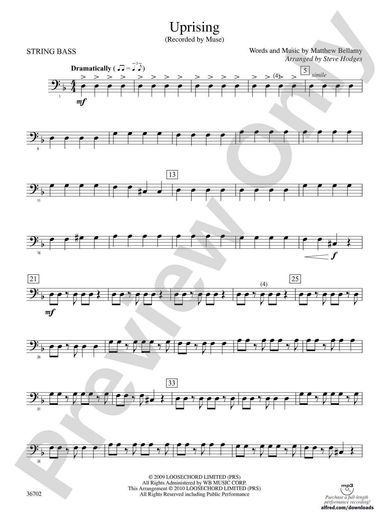 Uprising: (wp) String Bass