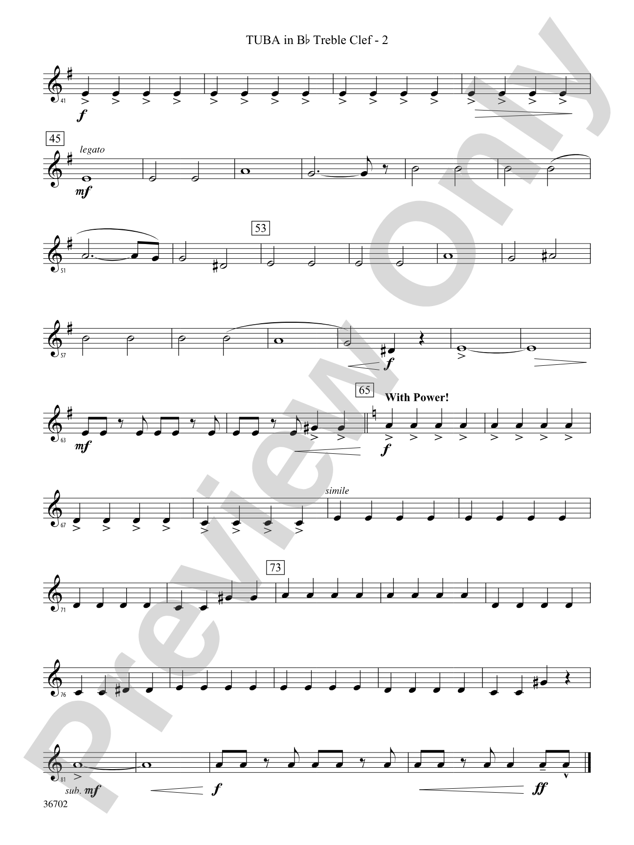 Uprising: (wp) B-flat Tuba T.C.