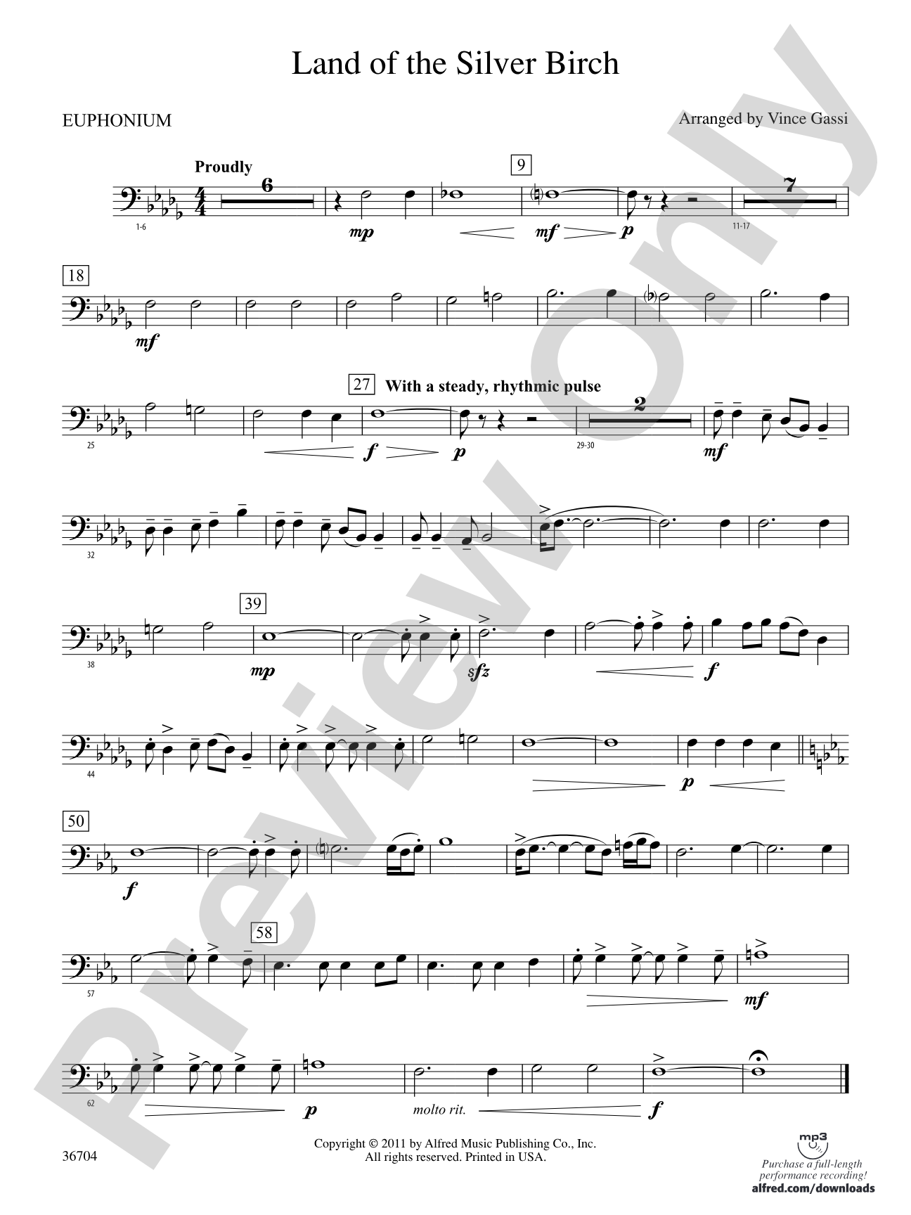 Land of the Silver Birch: Baritone B.C.