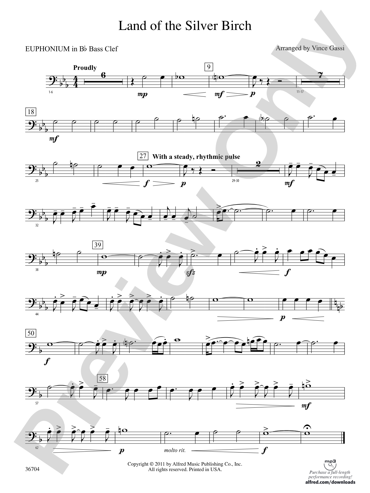 Land of the Silver Birch: (wp) B-flat Baritone B.C.