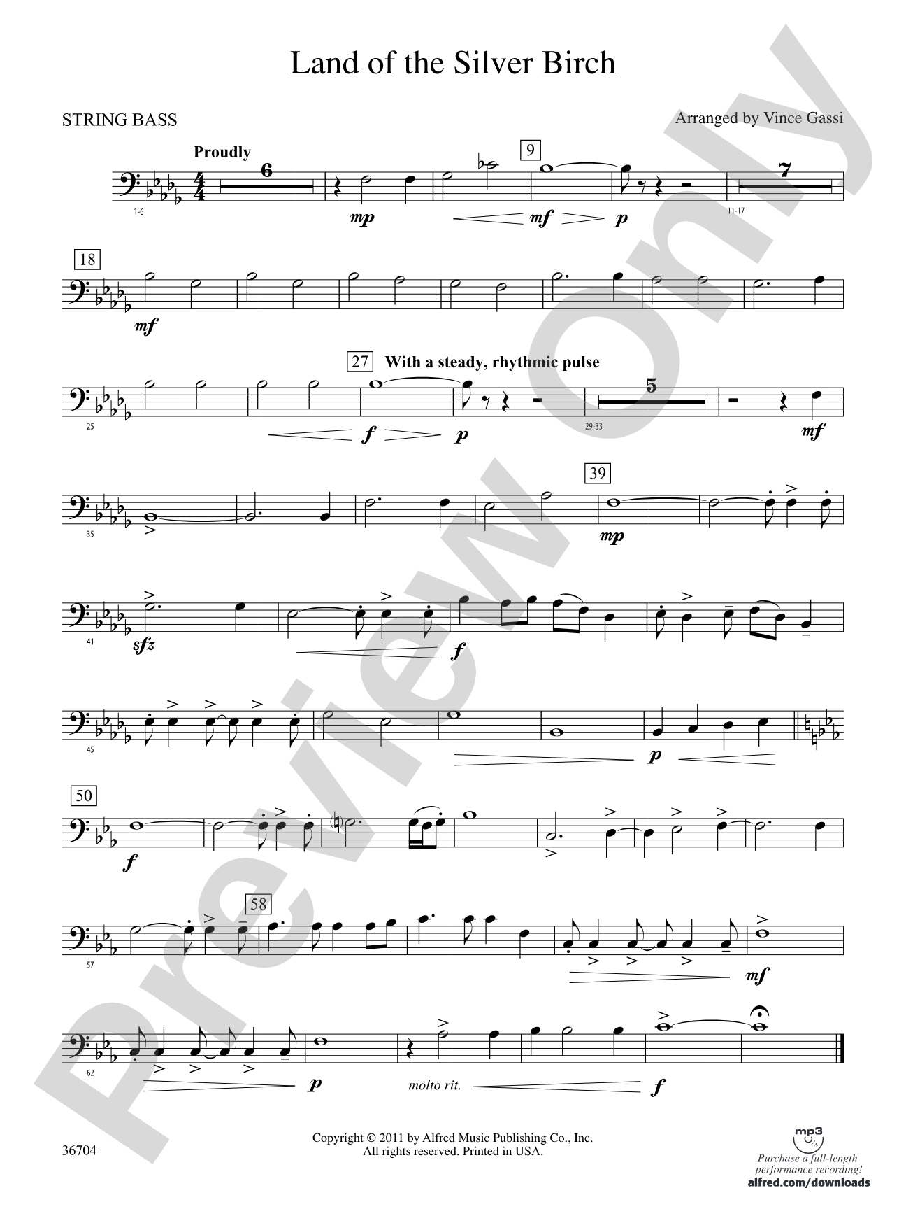 Land of the Silver Birch: (wp) String Bass