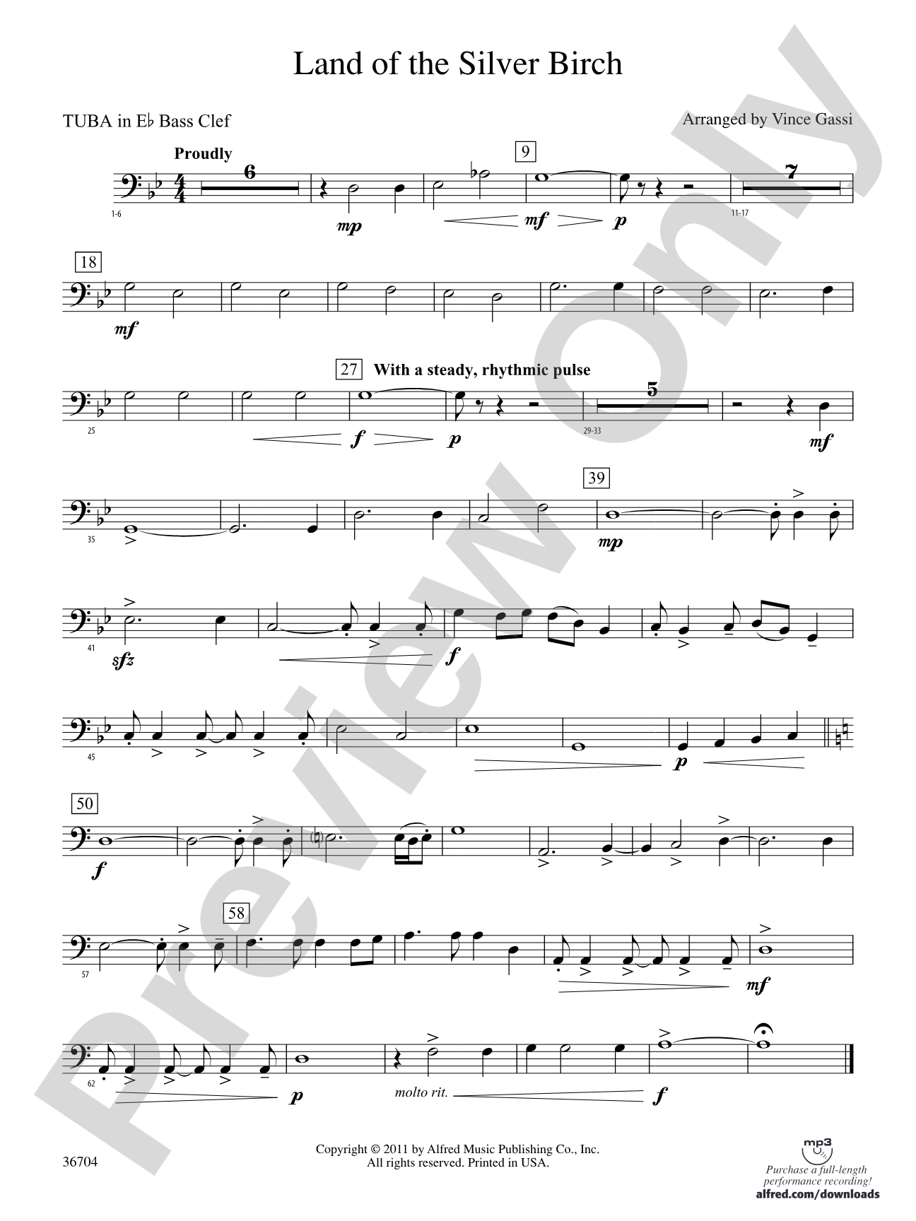 Land of the Silver Birch: (wp) E-flat Tuba B.C.