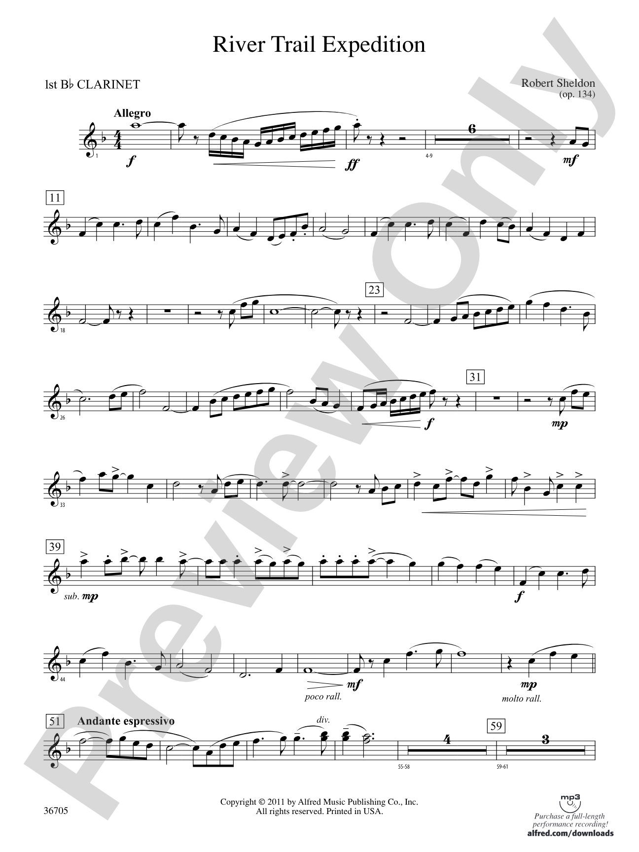 River Trail Expedition: 1st B-flat Clarinet