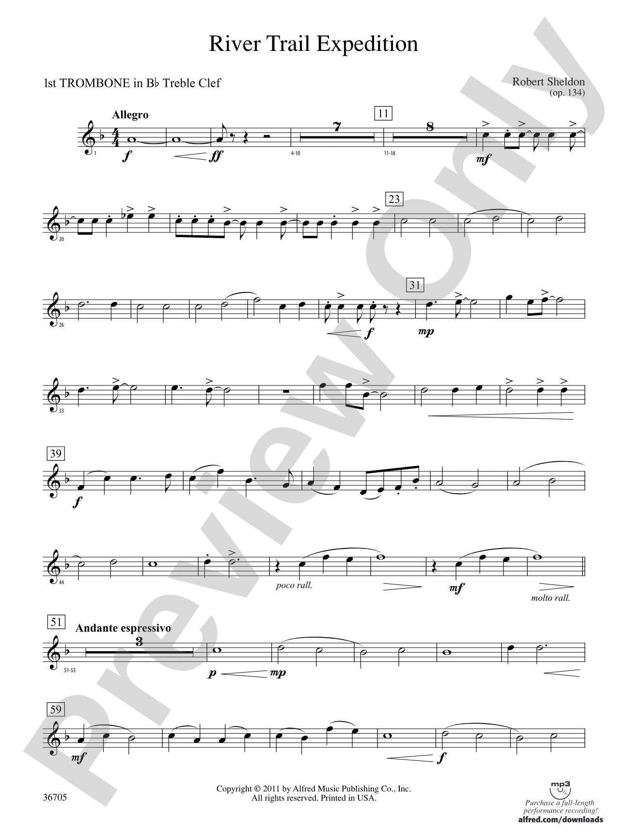 River Trail Expedition: (wp) 1st B-flat Trombone T.C.