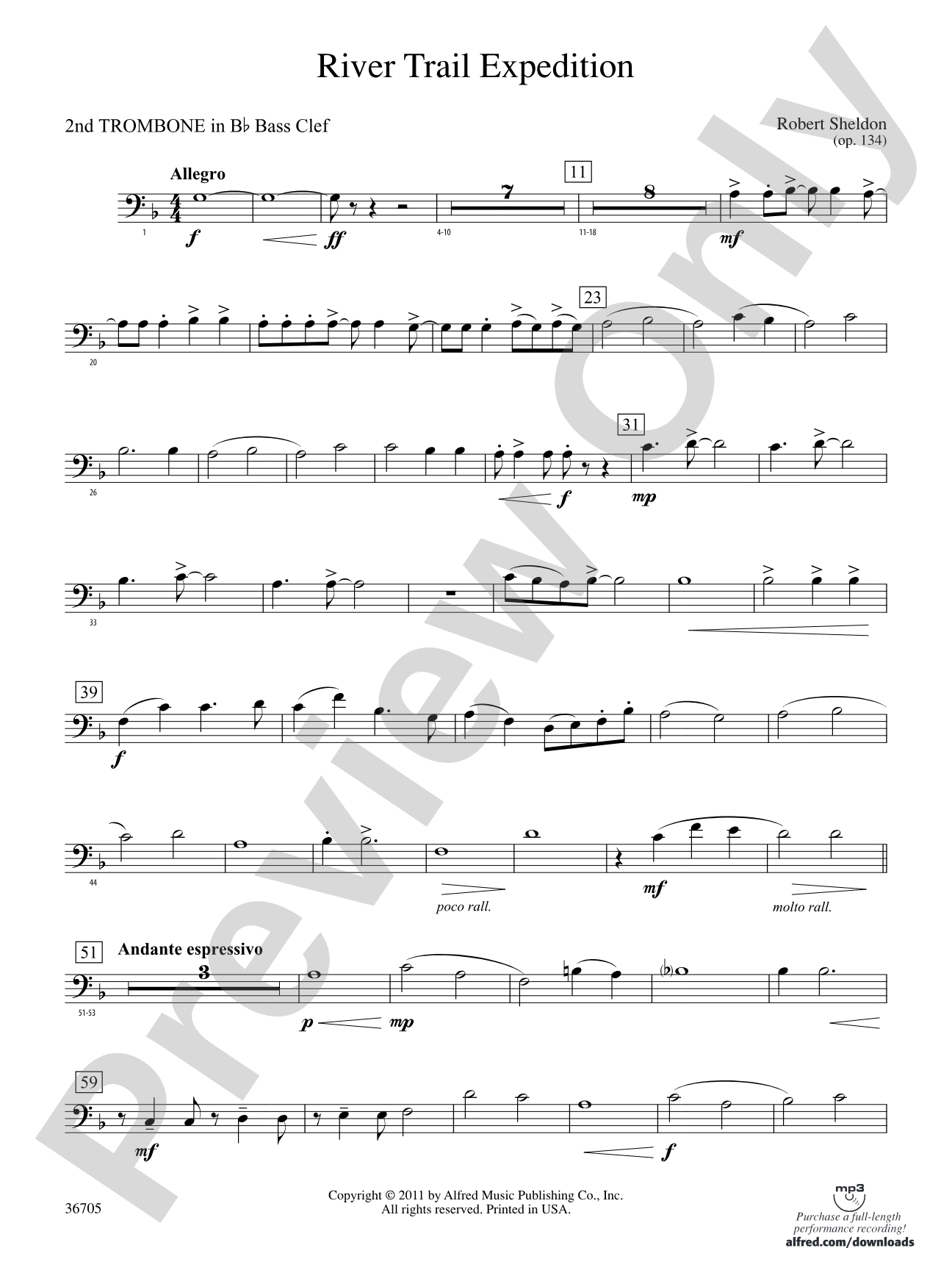 River Trail Expedition: (wp) 2nd B-flat Trombone B.C.