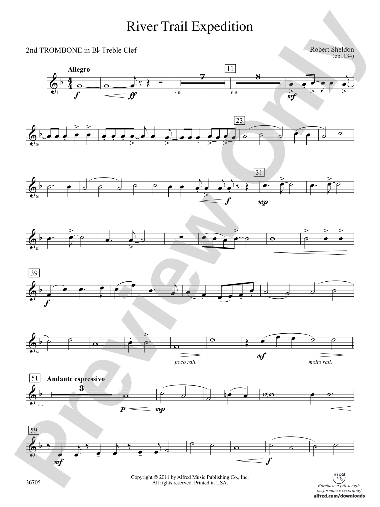 River Trail Expedition: (wp) 2nd B-flat Trombone T.C.