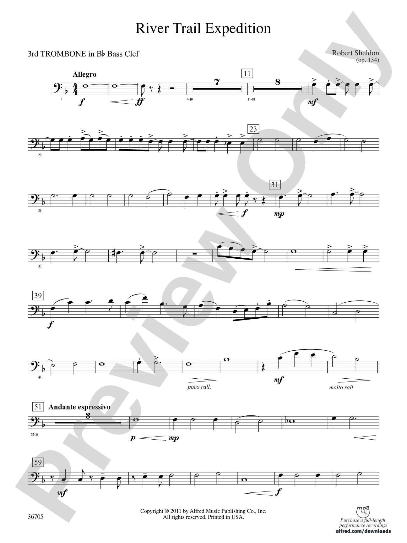 River Trail Expedition: (wp) 3rd B-flat Trombone B.C.