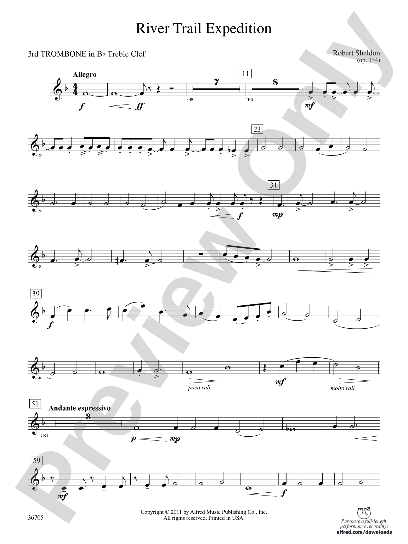 River Trail Expedition: (wp) 3rd B-flat Trombone T.C.