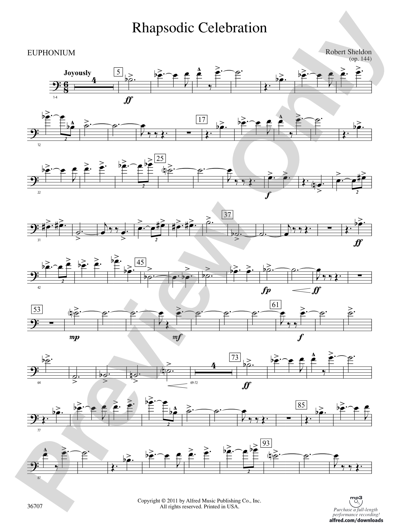 Rhapsodic Celebration: Baritone B.C.