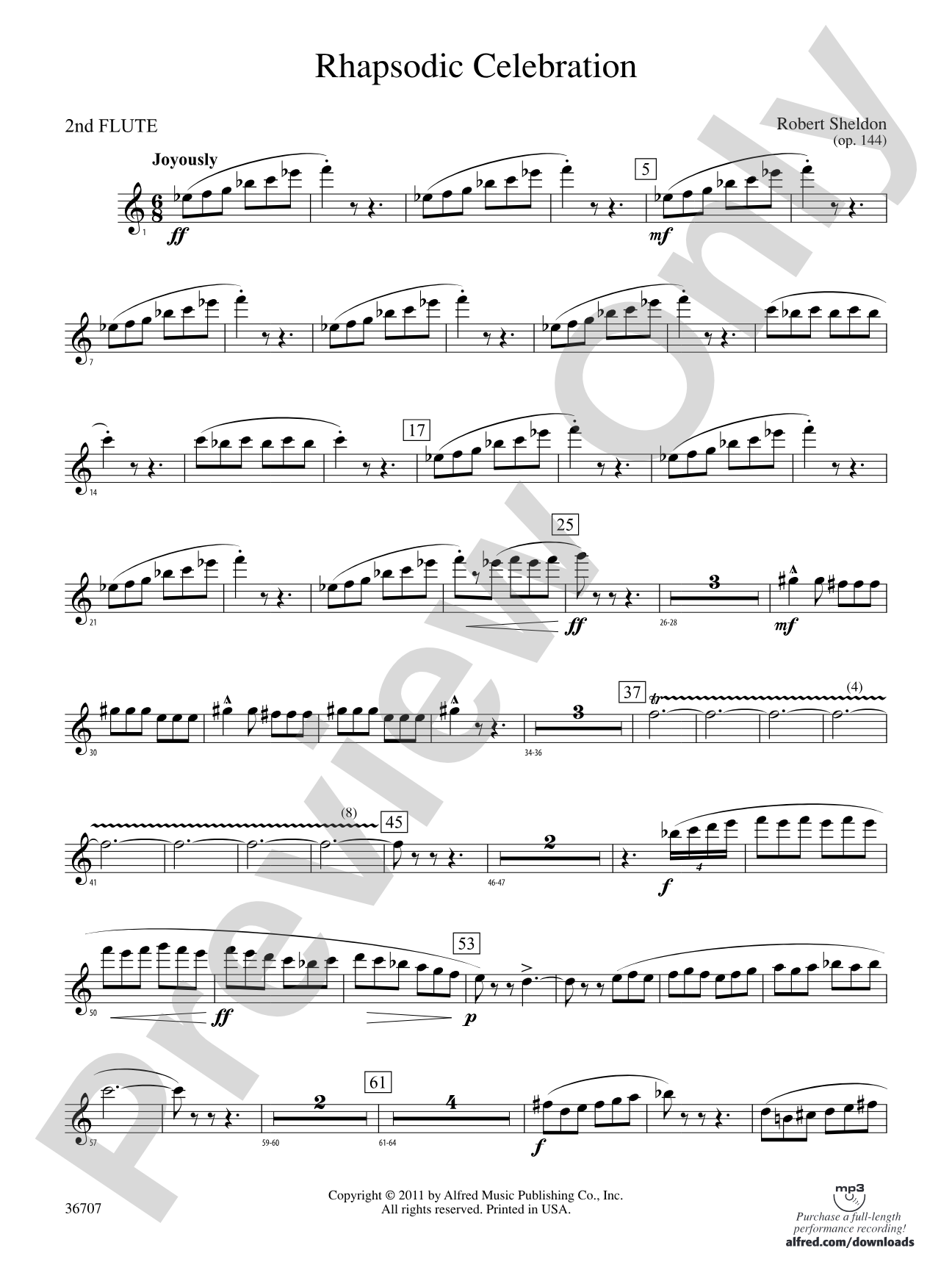 Rhapsodic Celebration: 2nd Flute