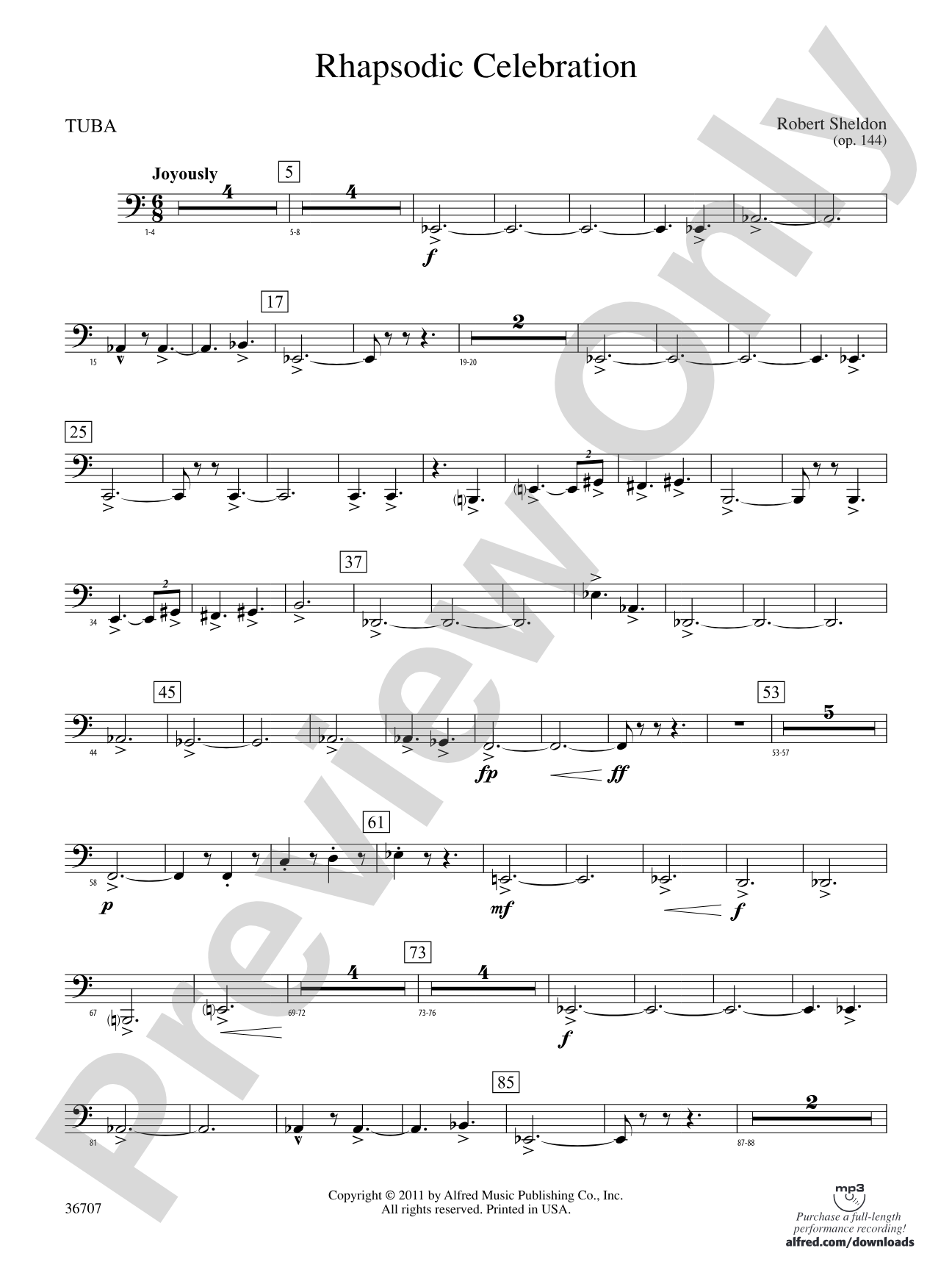 Rhapsodic Celebration: Tuba