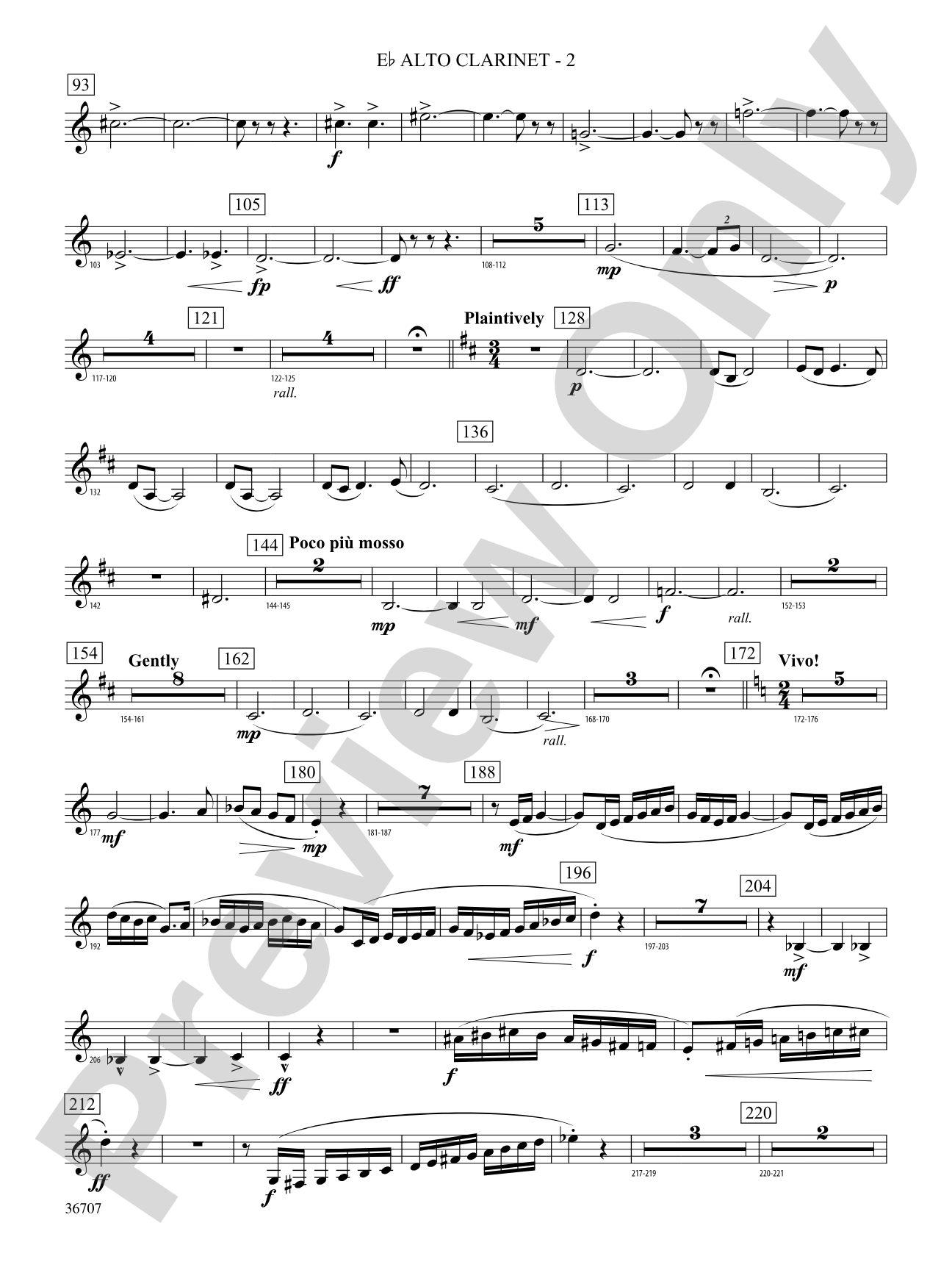 Rhapsodic Celebration: (wp) E-flat Alto Clarinet