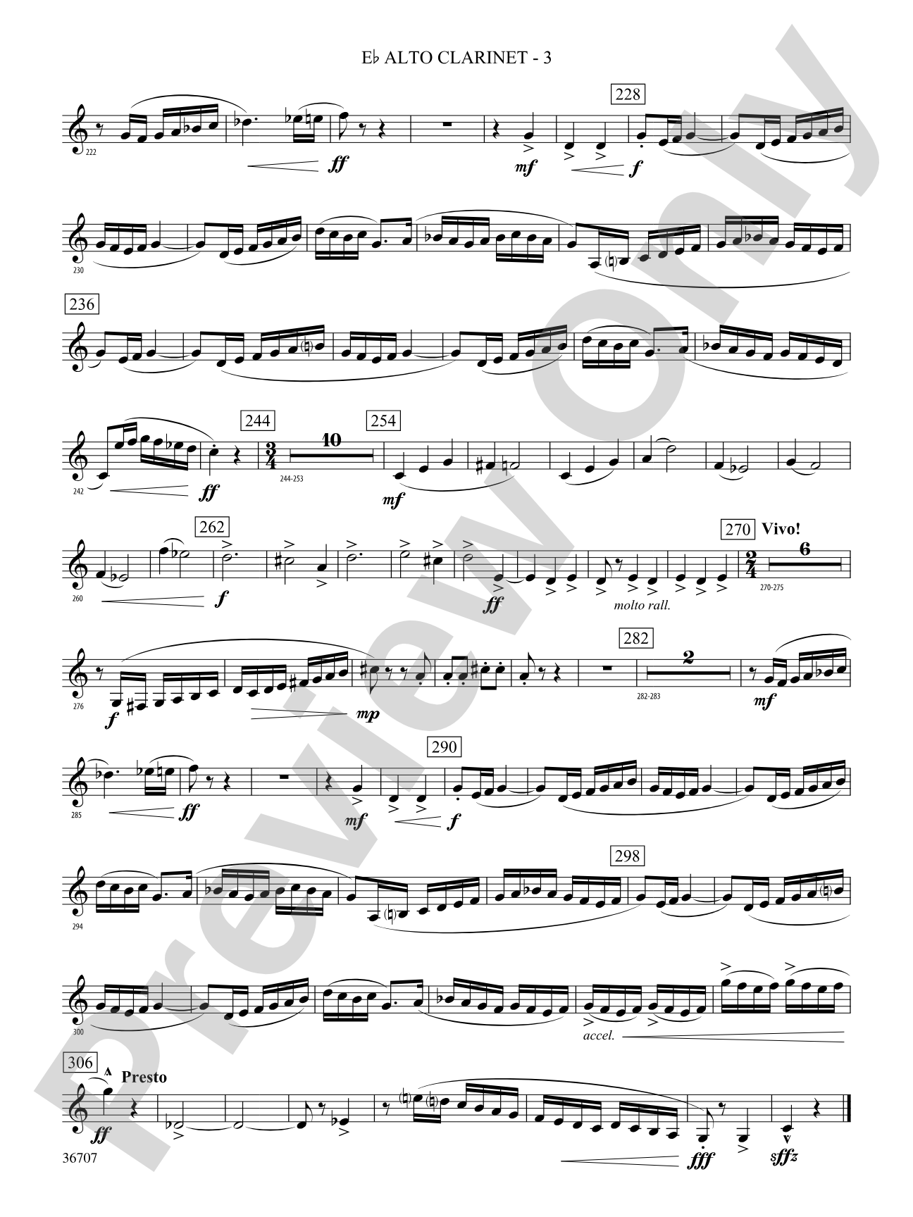 Rhapsodic Celebration: (wp) E-flat Alto Clarinet