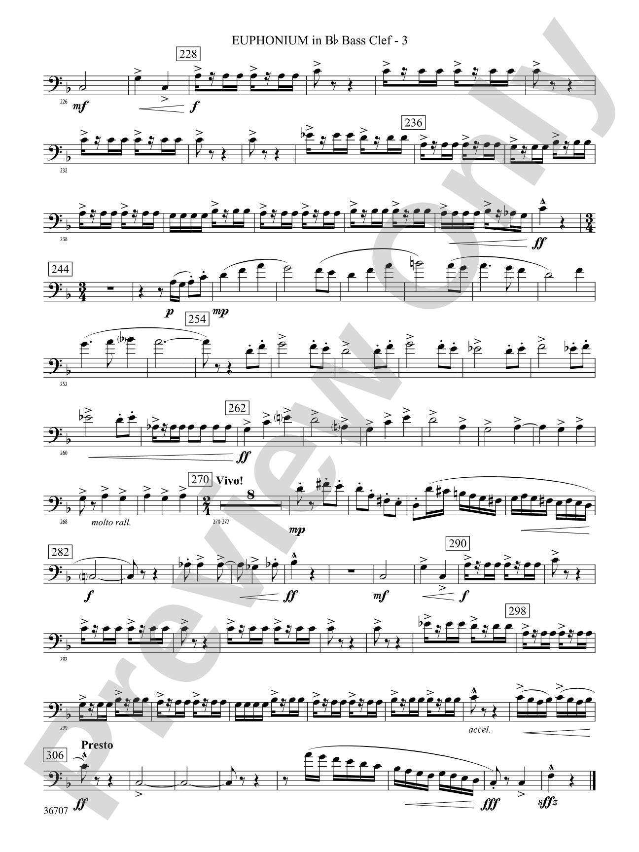 Rhapsodic Celebration: (wp) B-flat Baritone B.C.
