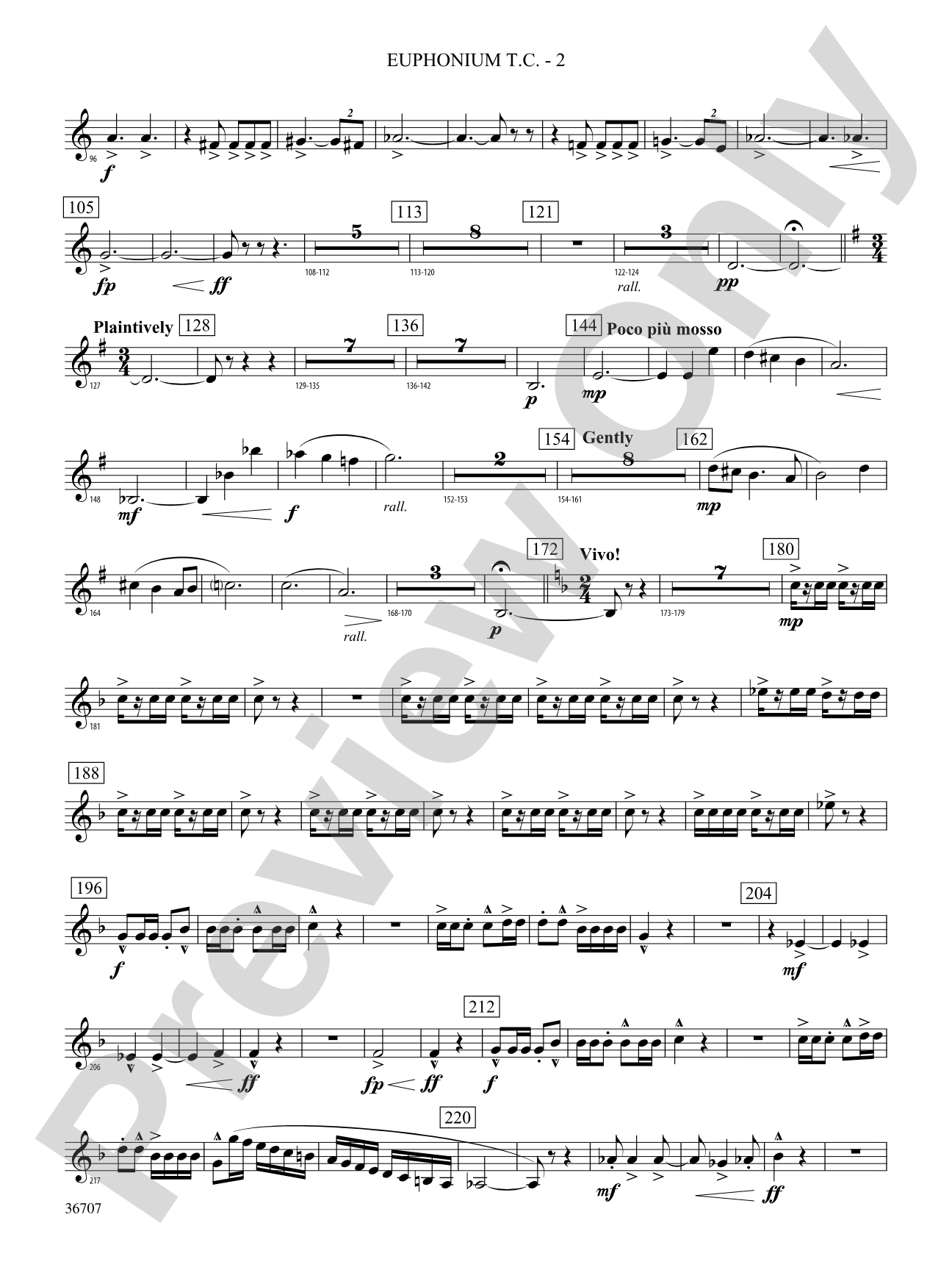 Rhapsodic Celebration: (wp) Baritone T.C.