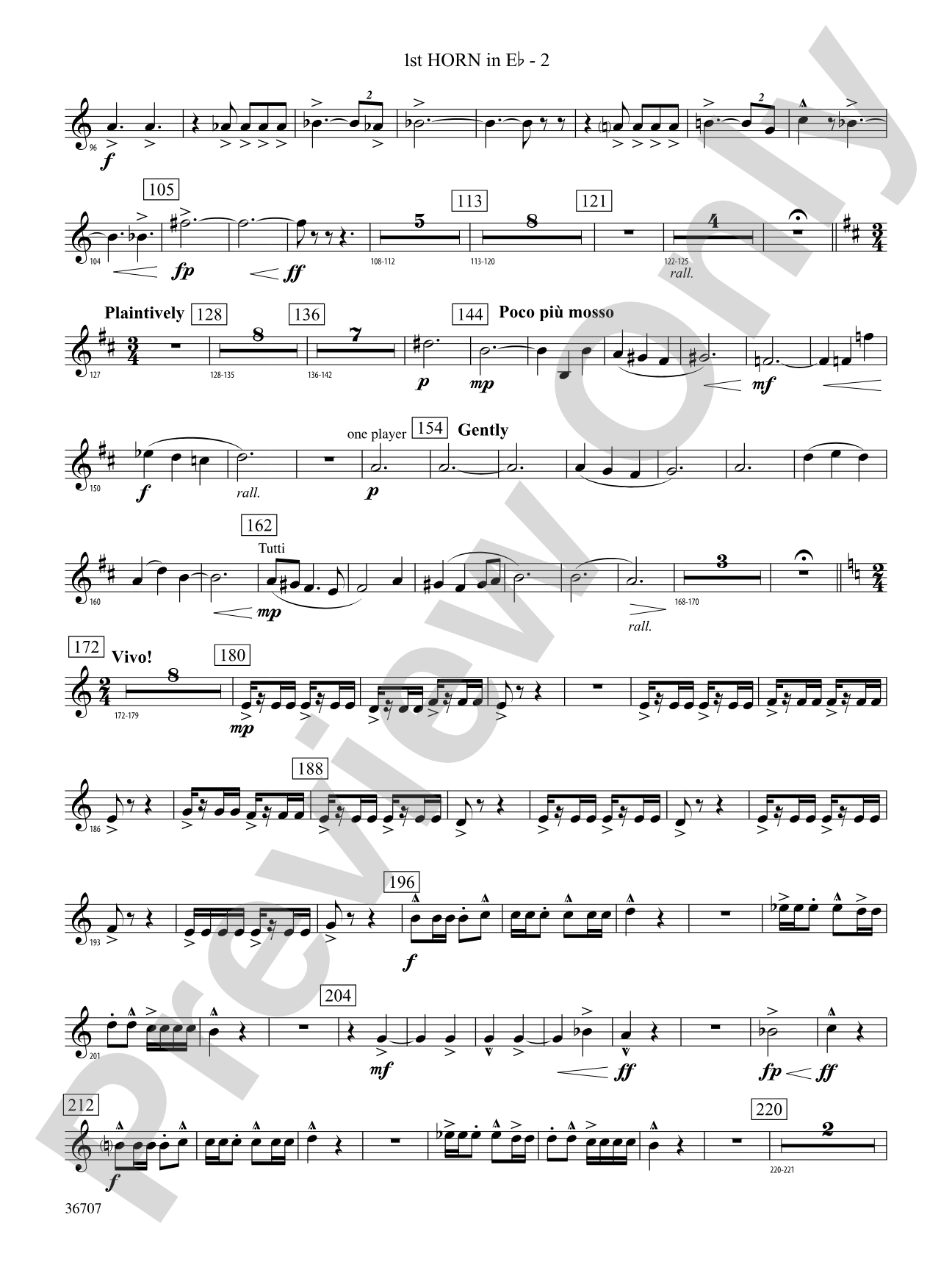 Rhapsodic Celebration: (wp) 1st Horn in E-flat
