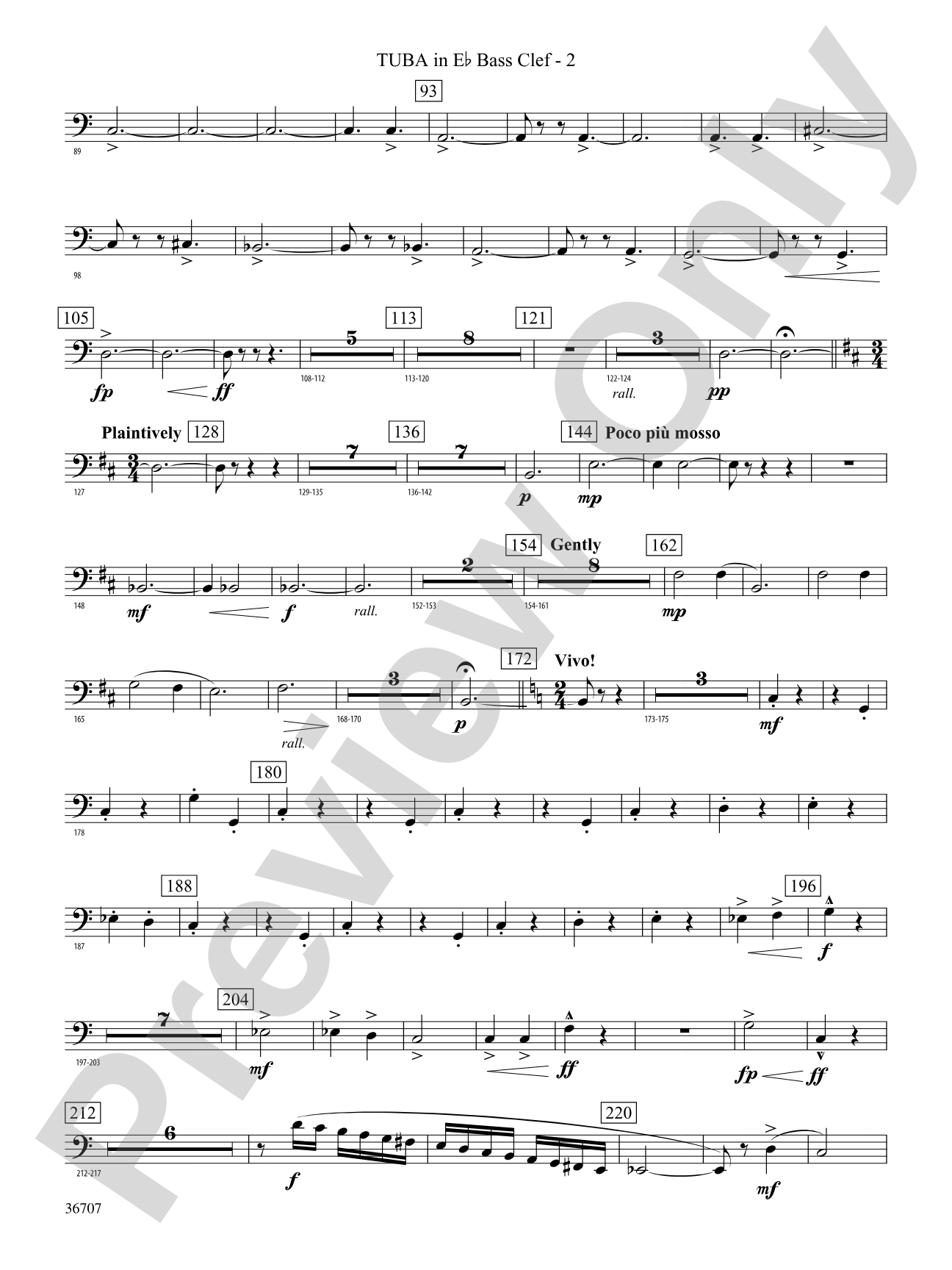 Rhapsodic Celebration: (wp) E-flat Tuba B.C.