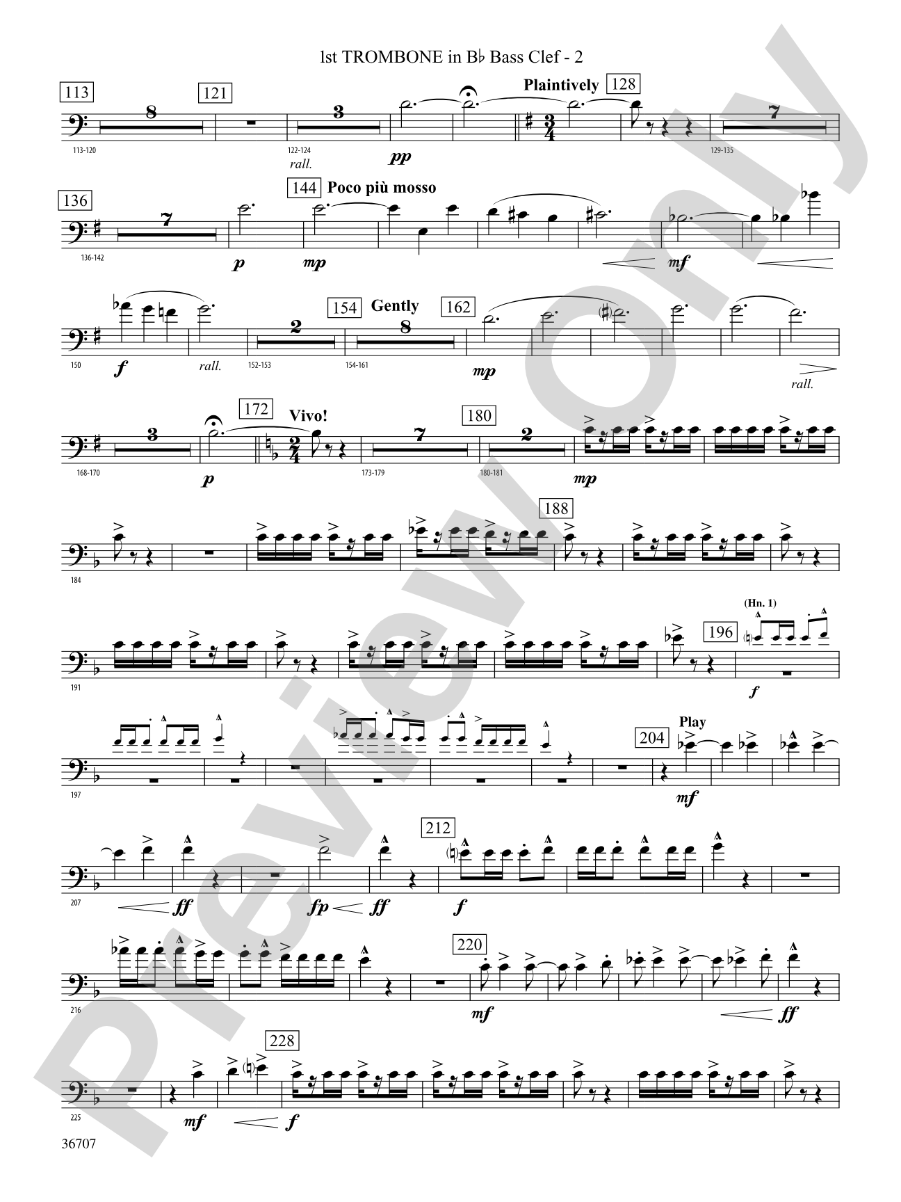 Rhapsodic Celebration: (wp) 1st B-flat Trombone B.C.