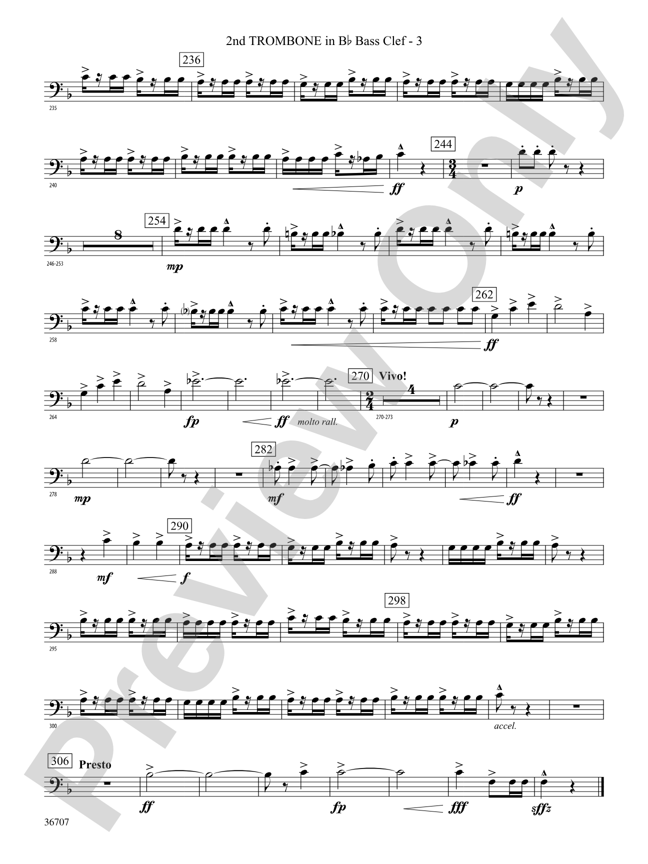 Rhapsodic Celebration: (wp) 2nd B-flat Trombone B.C.
