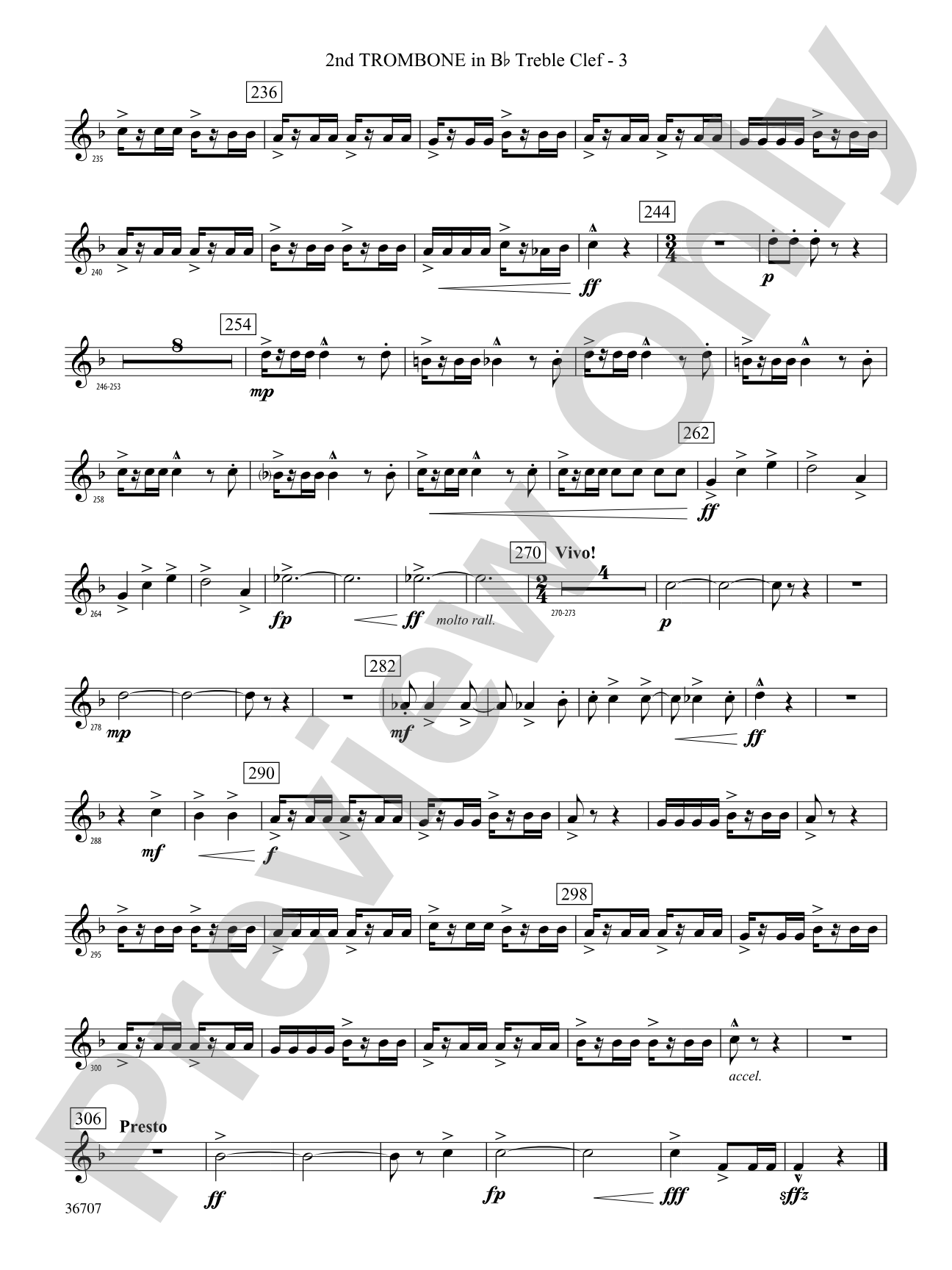 Rhapsodic Celebration: (wp) 2nd B-flat Trombone T.C.