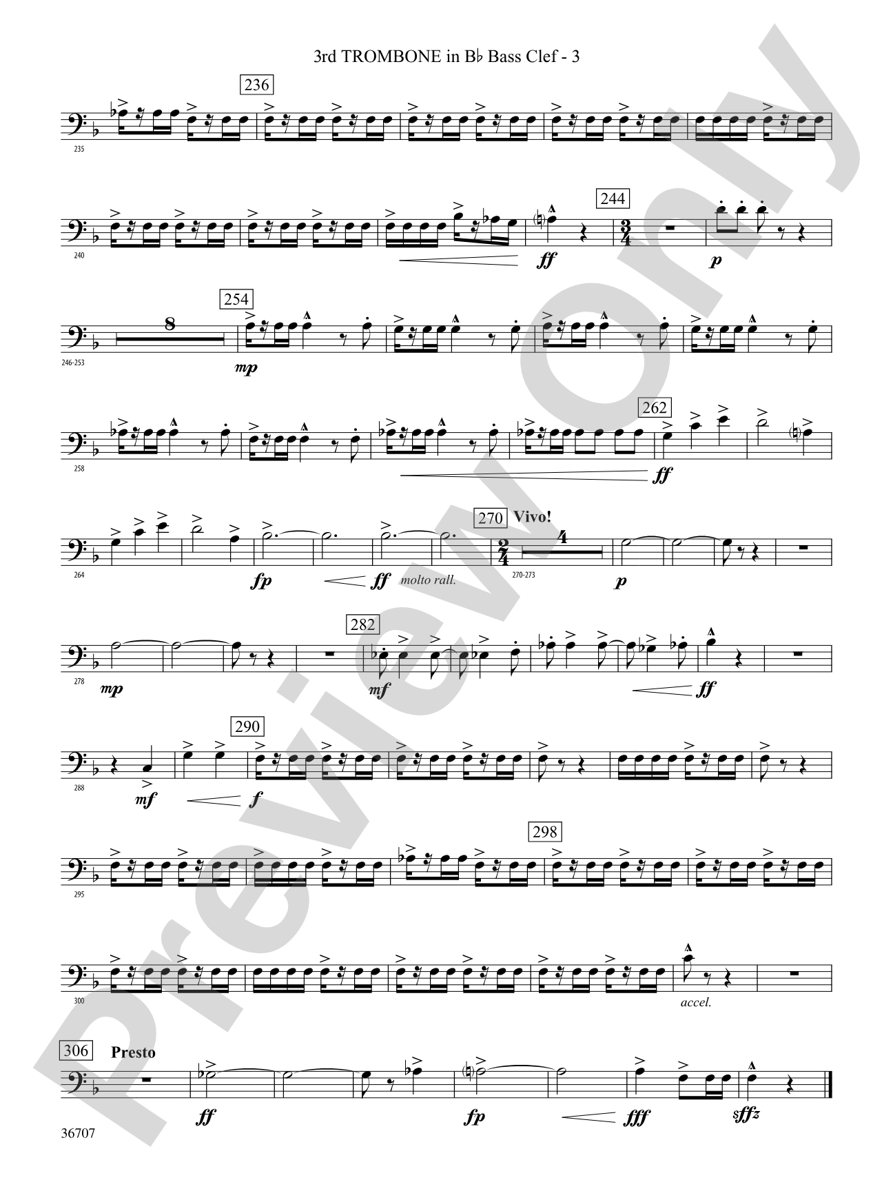Rhapsodic Celebration: (wp) 3rd B-flat Trombone B.C.