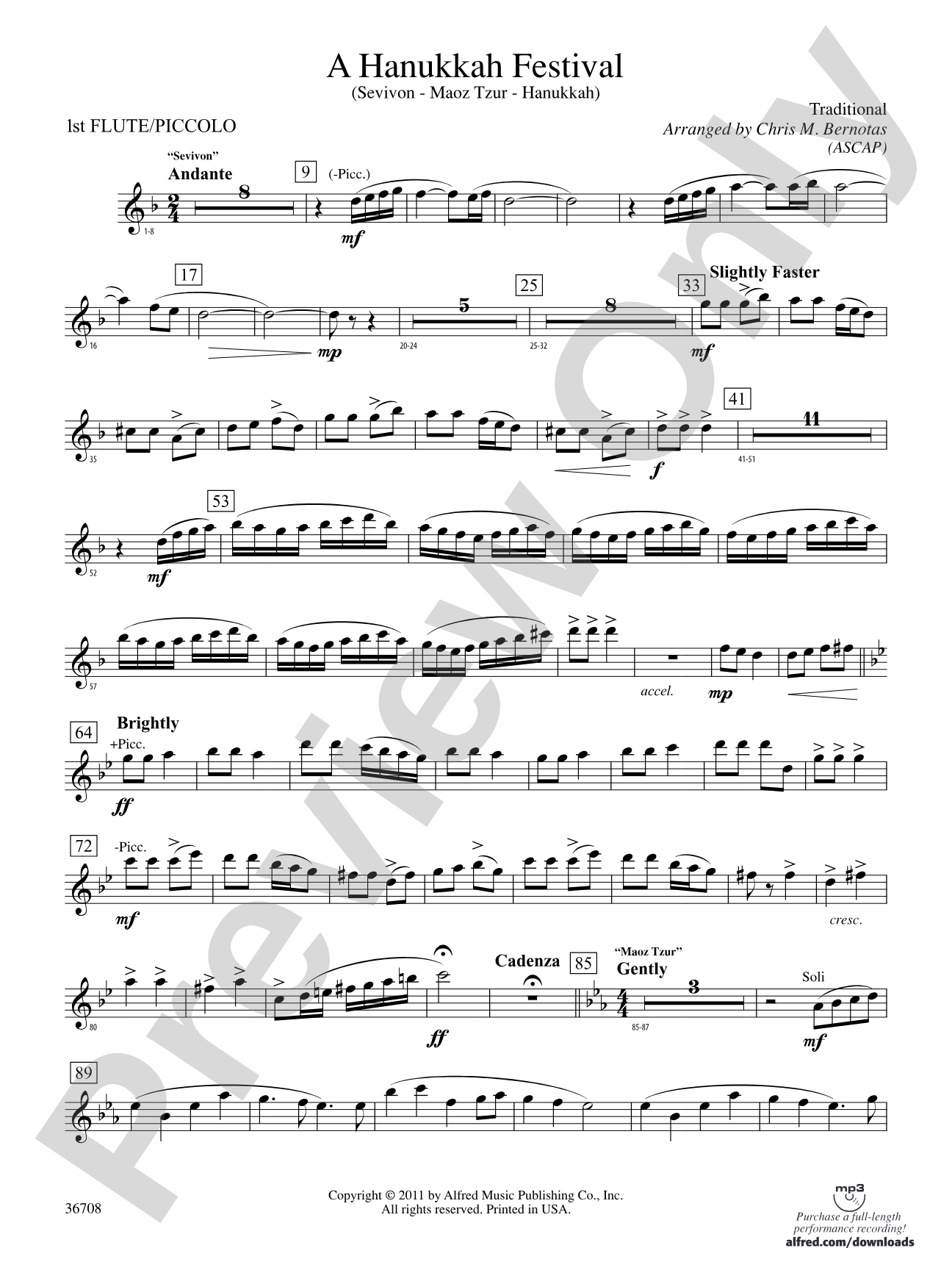 A Hanukkah Festival: Flute
