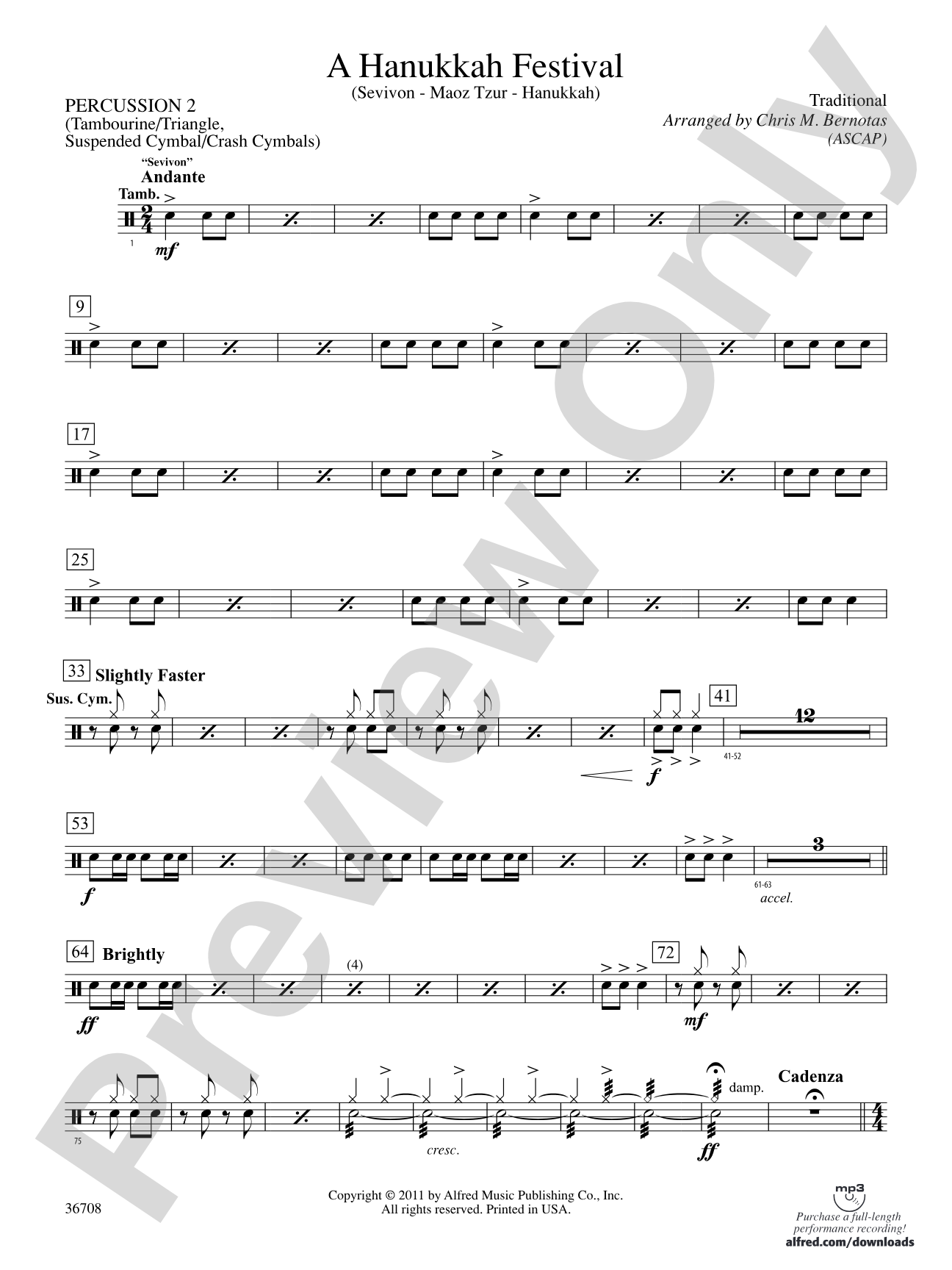 A Hanukkah Festival: 2nd Percussion