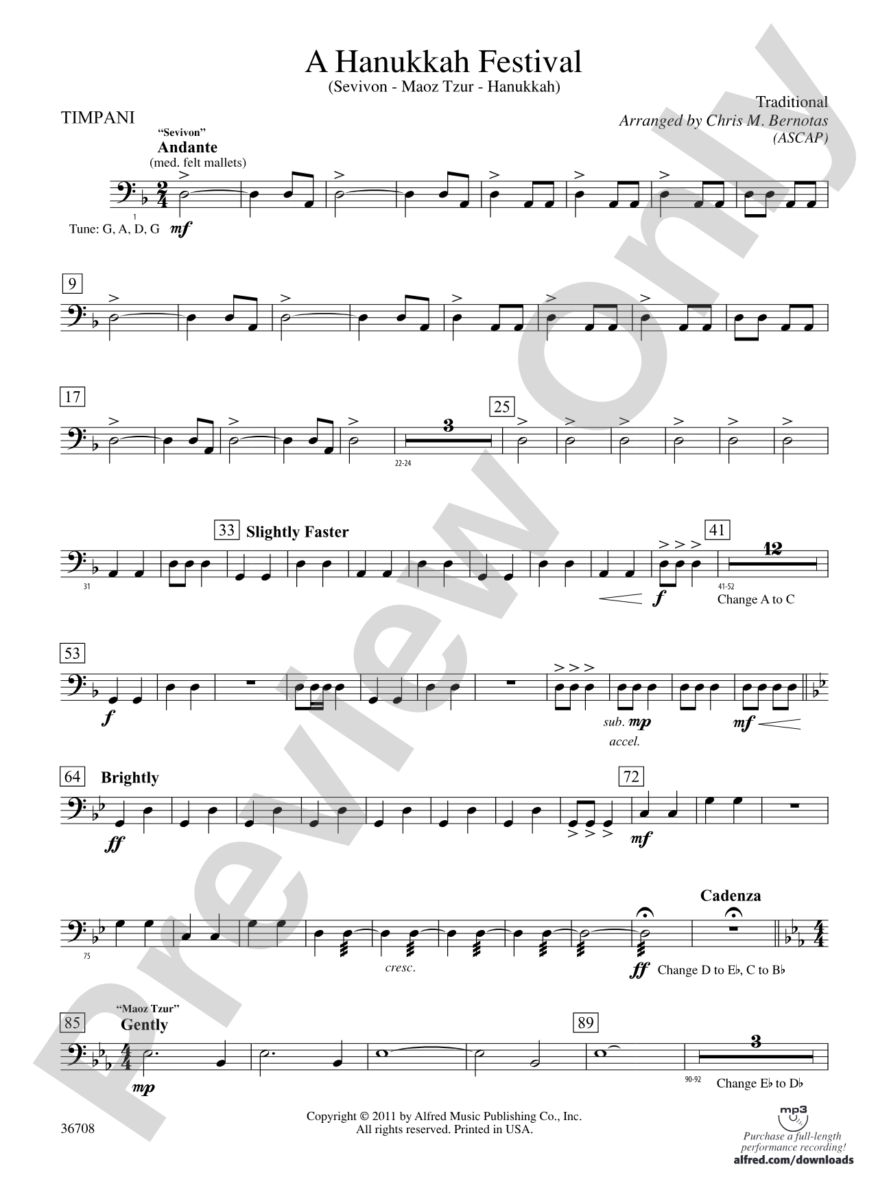 A Hanukkah Festival: Timpani