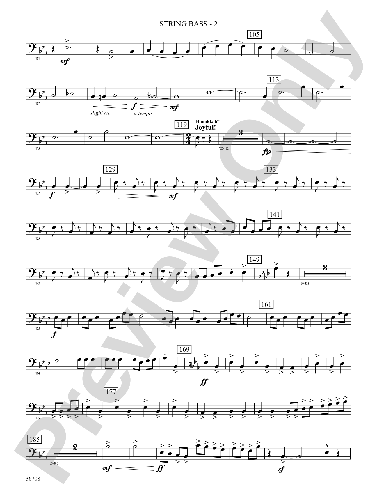 A Hanukkah Festival: (wp) String Bass