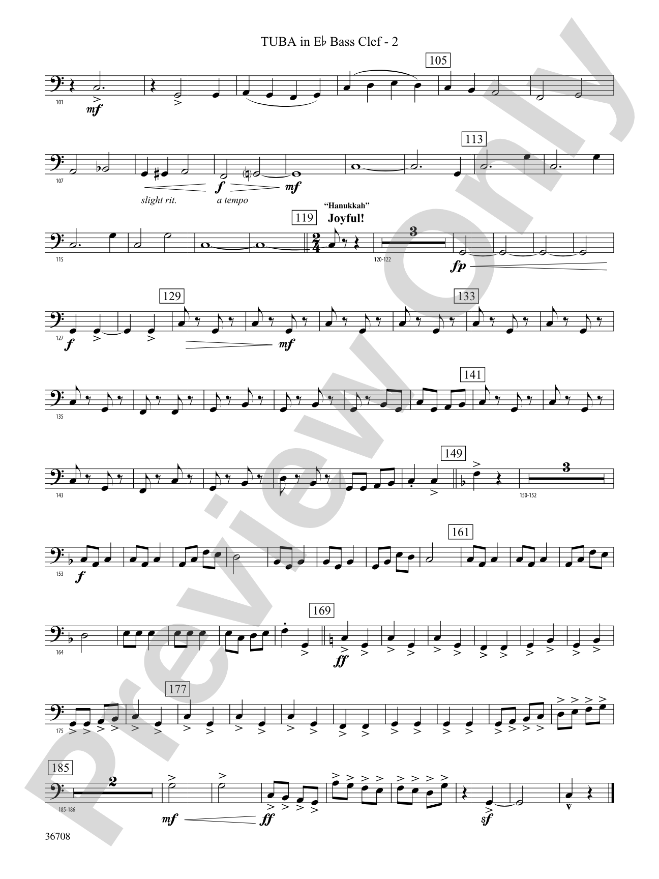 A Hanukkah Festival: (wp) E-flat Tuba B.C.