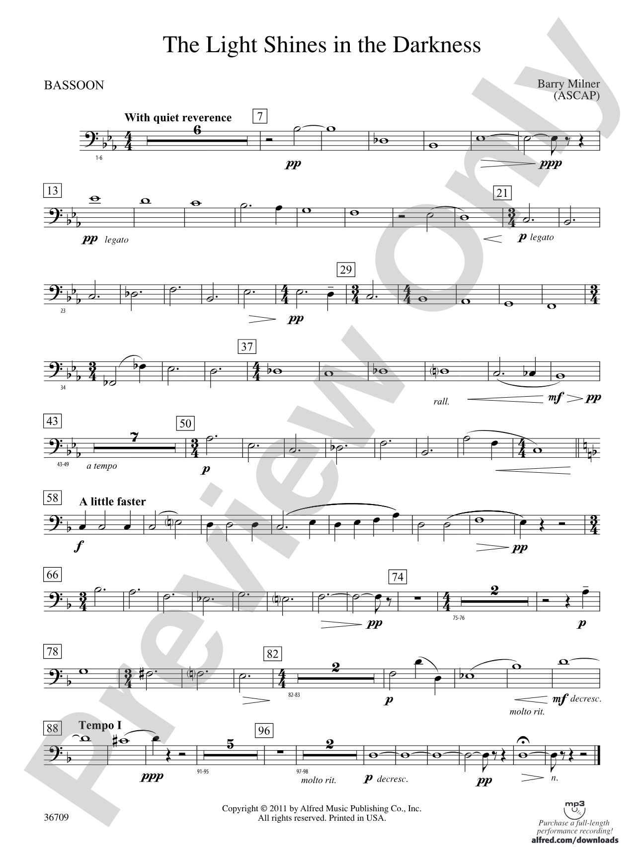 The Light Shines in the Darkness: Bassoon
