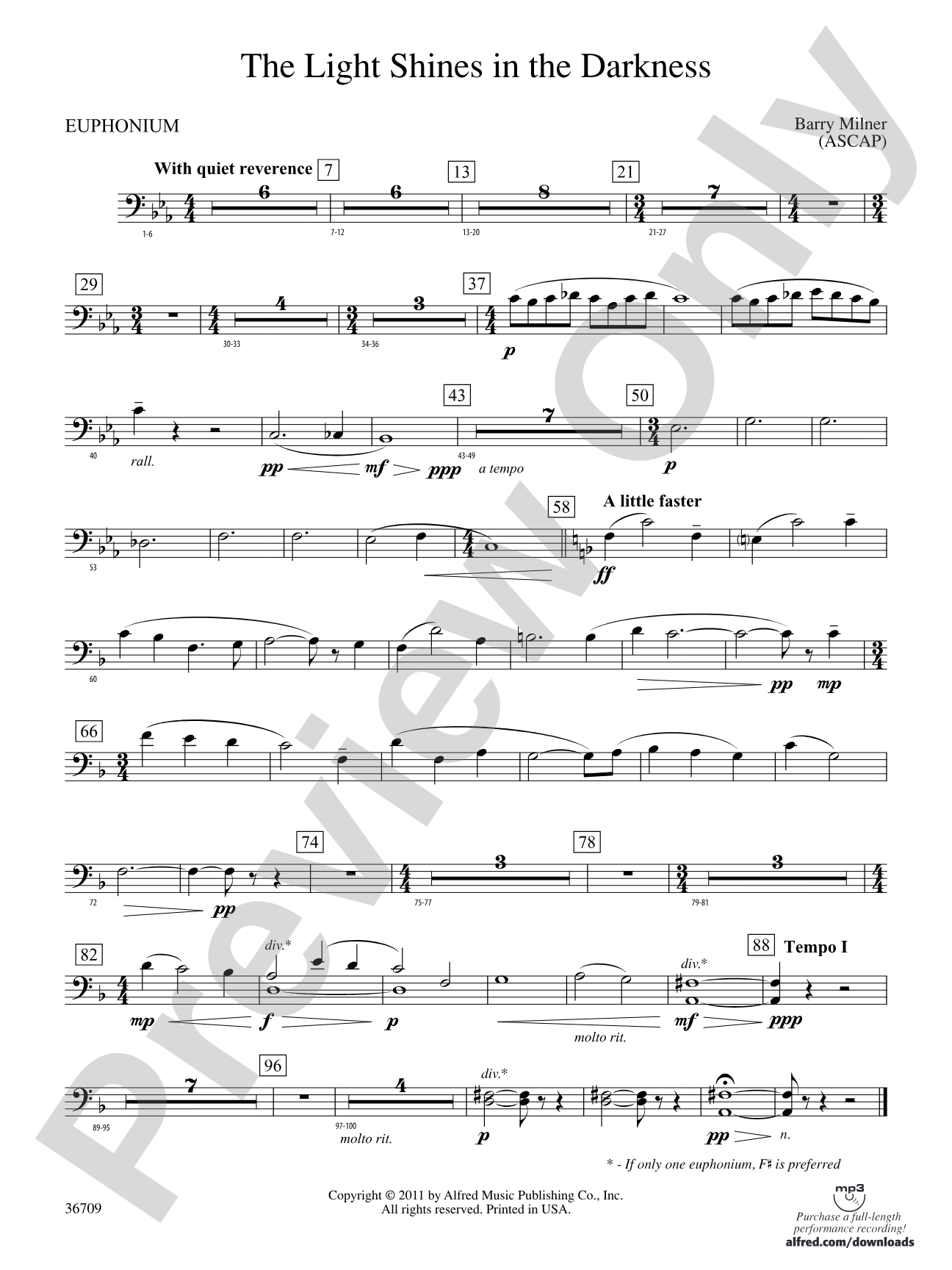 The Light Shines in the Darkness: Baritone B.C.