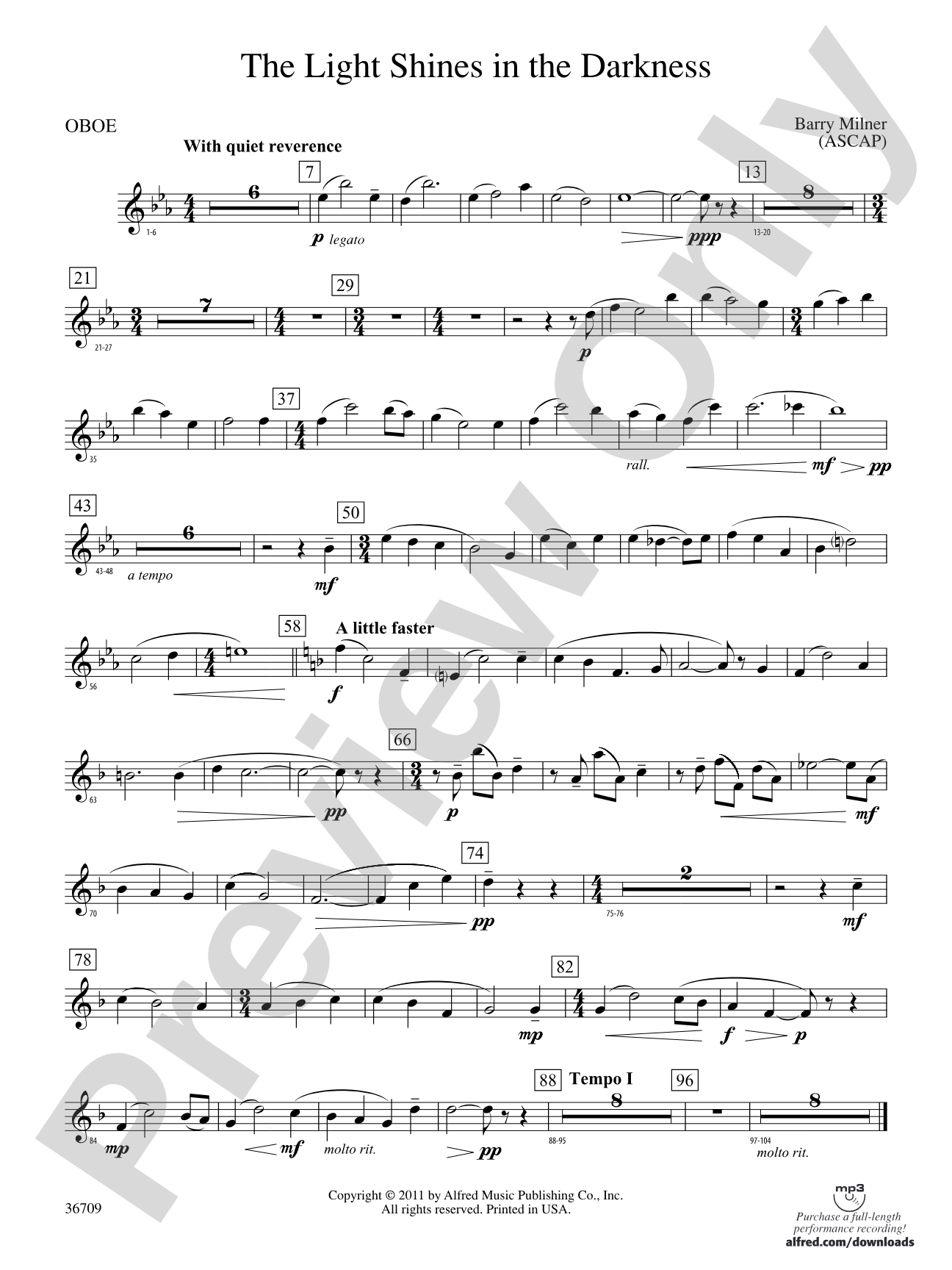 The Light Shines in the Darkness: Oboe