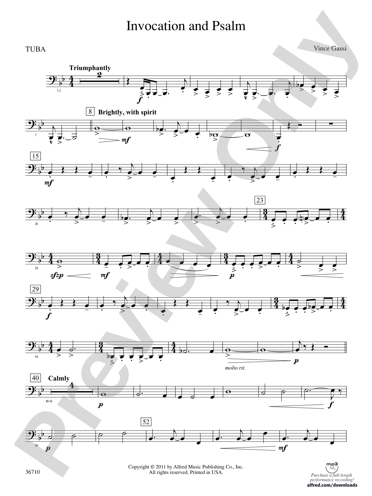 Invocation and Psalm: Tuba