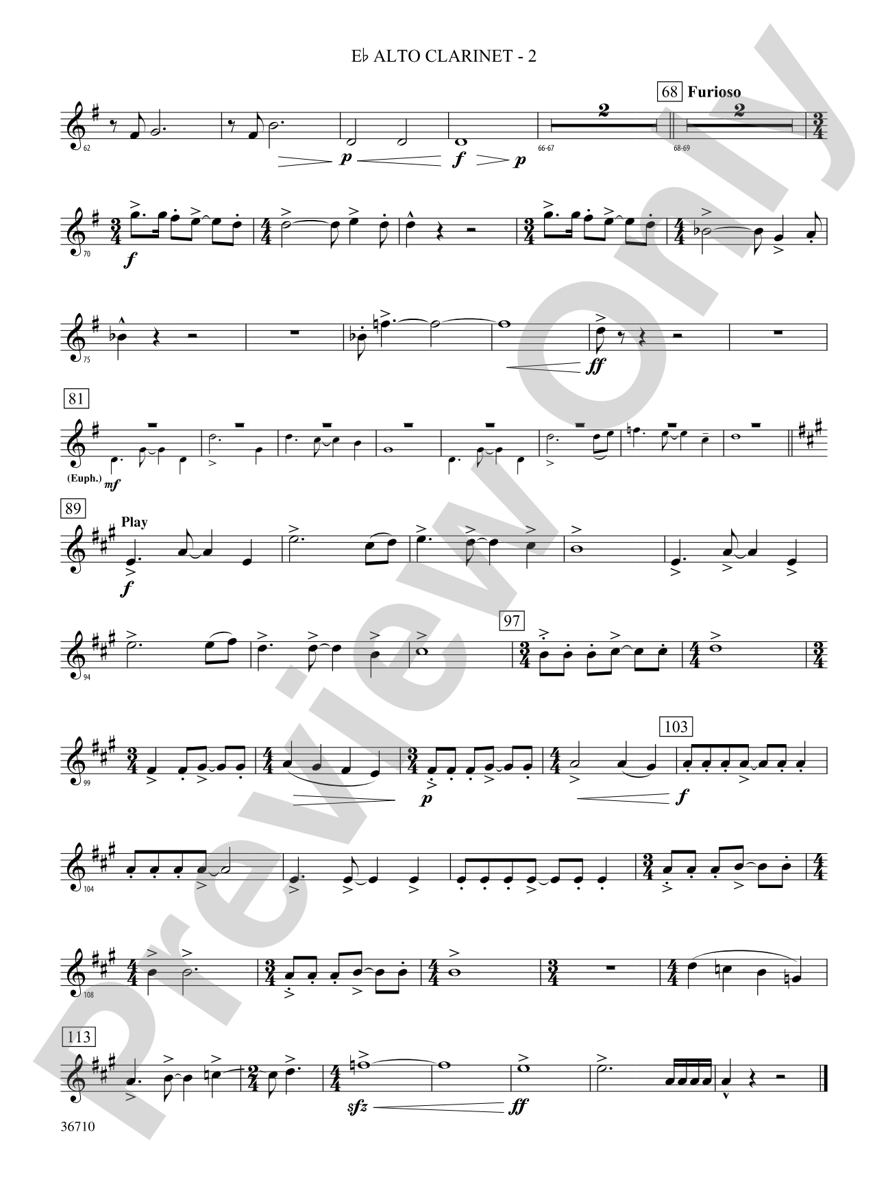 Invocation and Psalm: (wp) E-flat Alto Clarinet