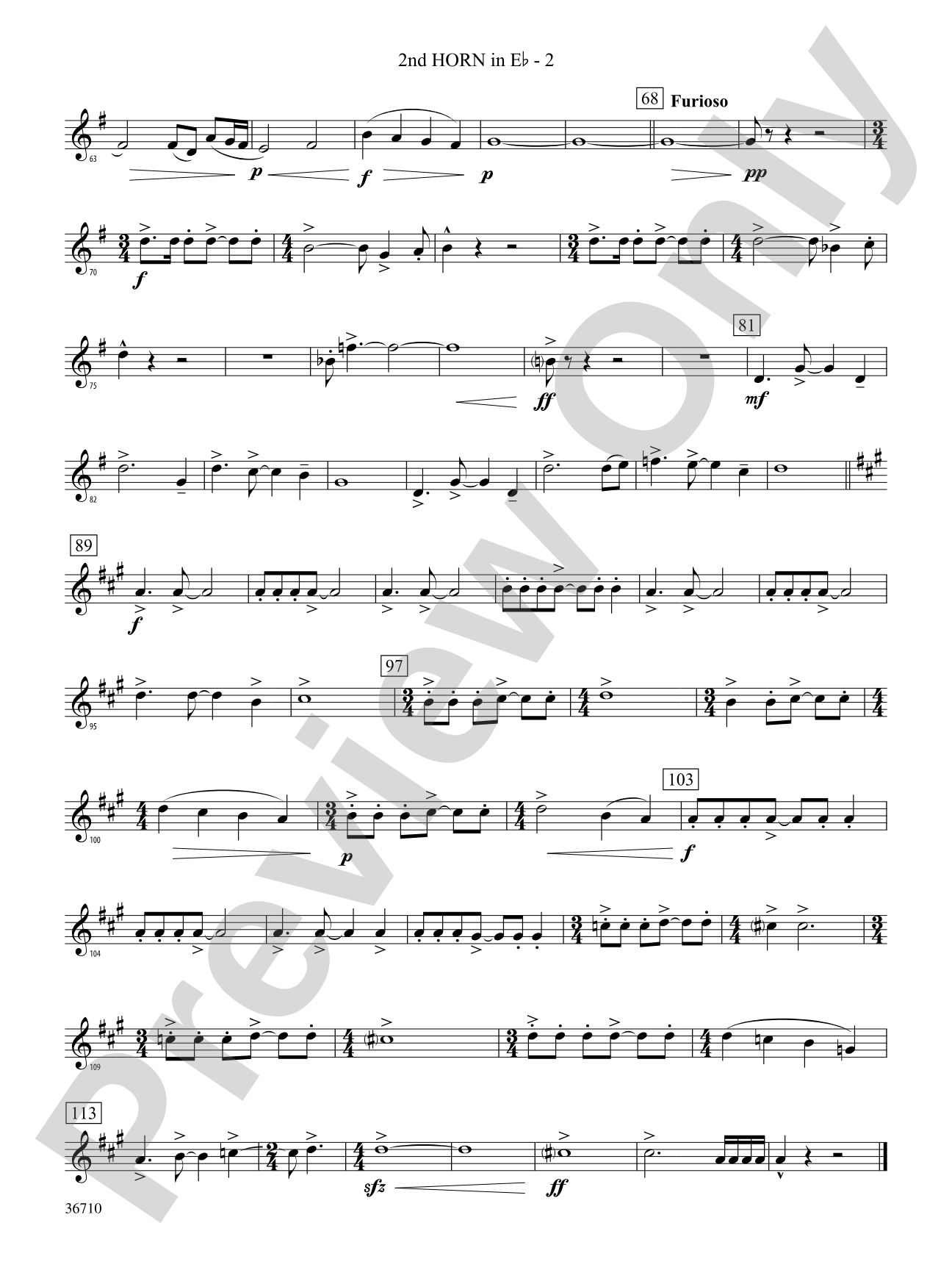 Invocation and Psalm: (wp) 2nd Horn in E-flat