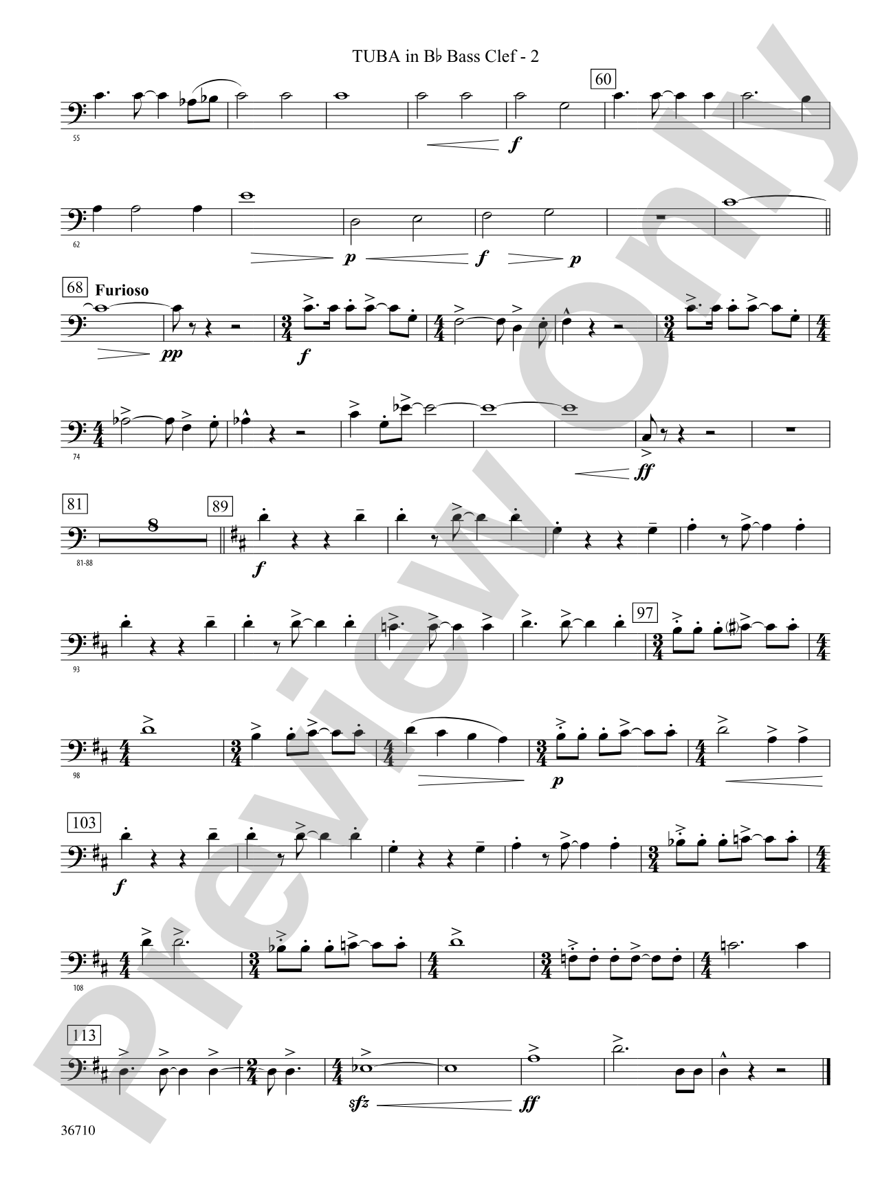 Invocation and Psalm: (wp) B-flat Tuba B.C.