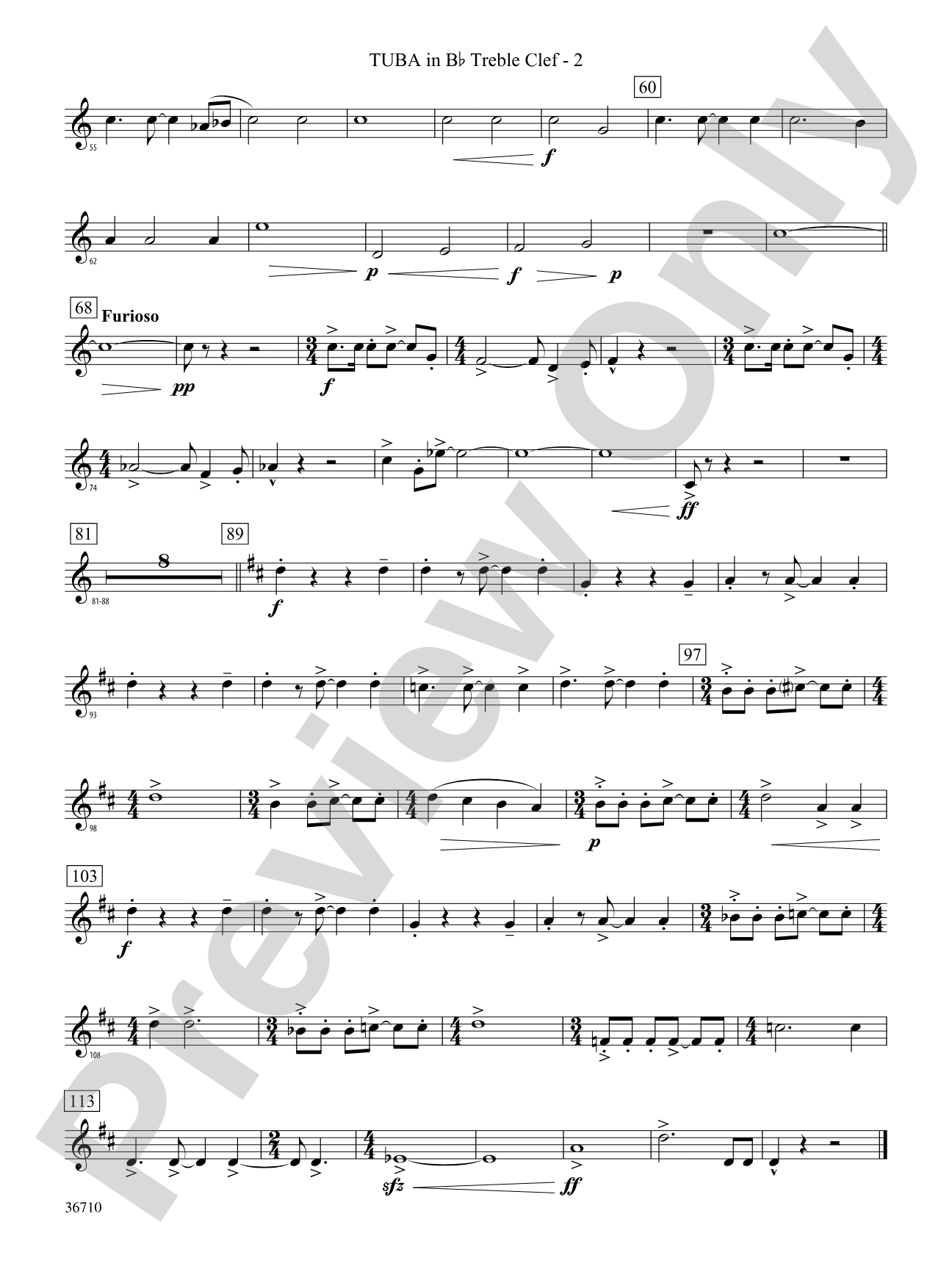 Invocation and Psalm: (wp) B-flat Tuba T.C.