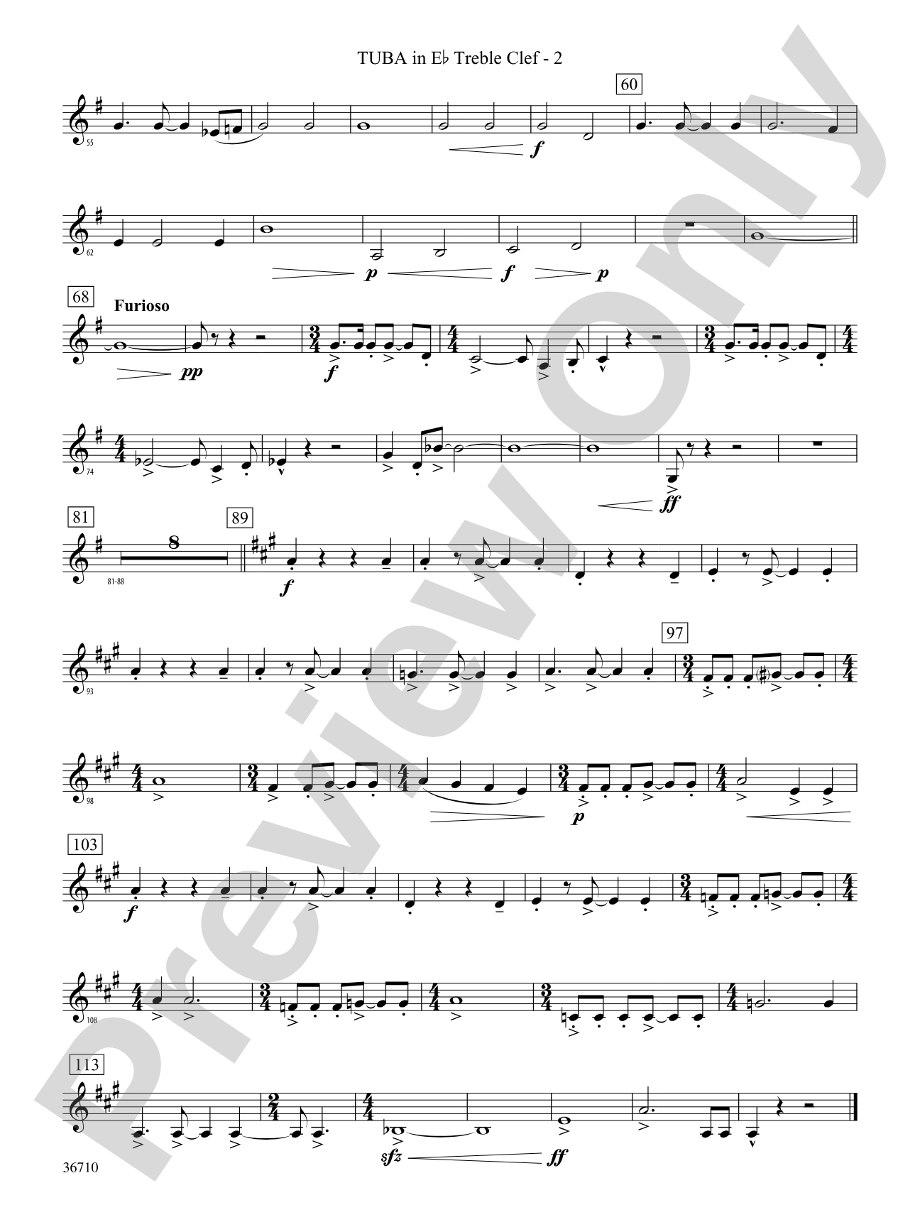 Invocation and Psalm: (wp) E-flat Tuba T.C.