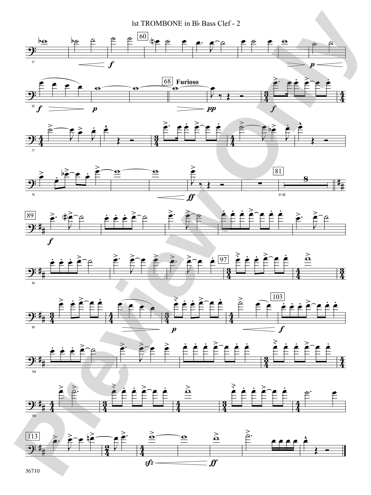 Invocation and Psalm: (wp) 1st B-flat Trombone B.C.