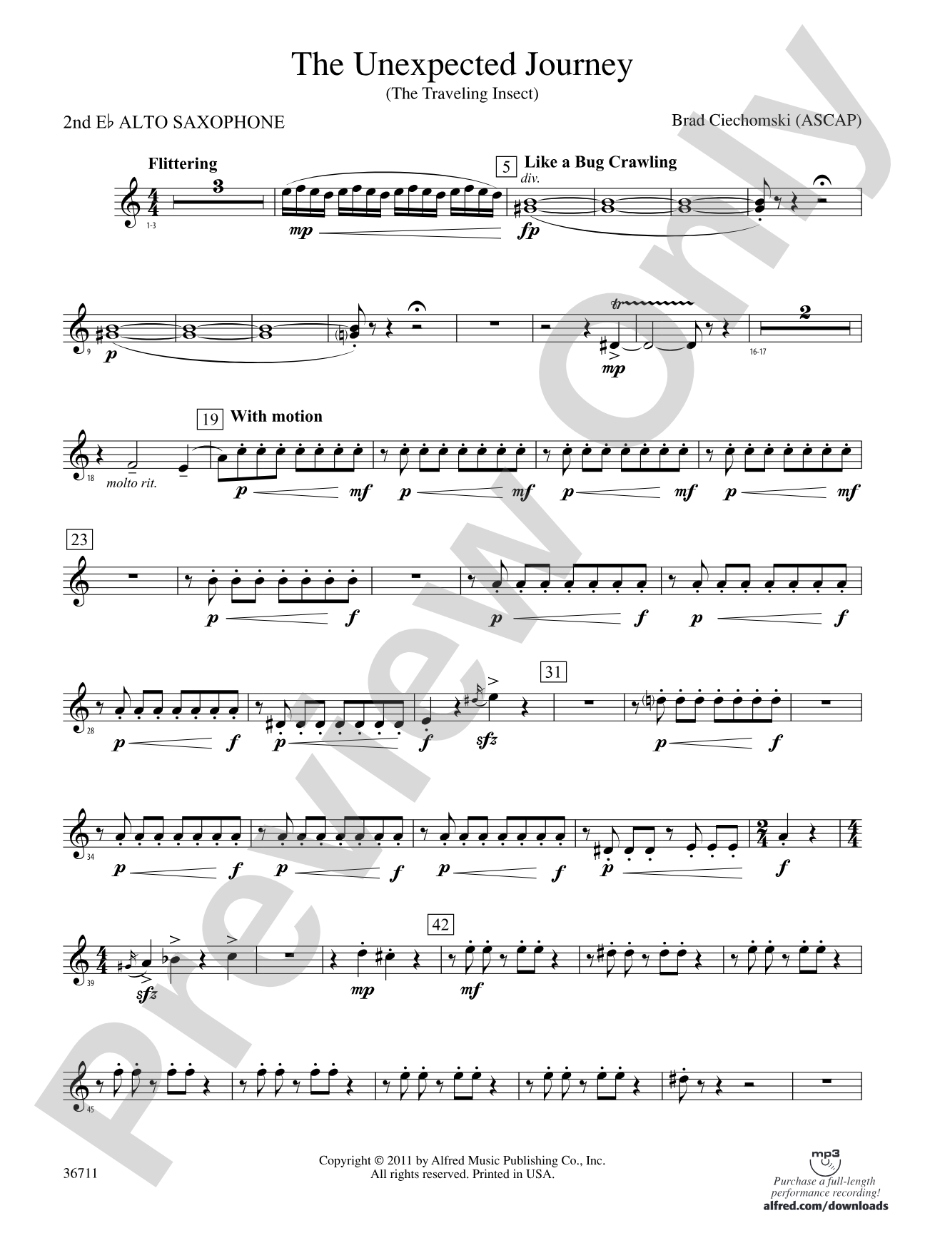 The Unexpected Journey: 2nd E-flat Alto Saxophone
