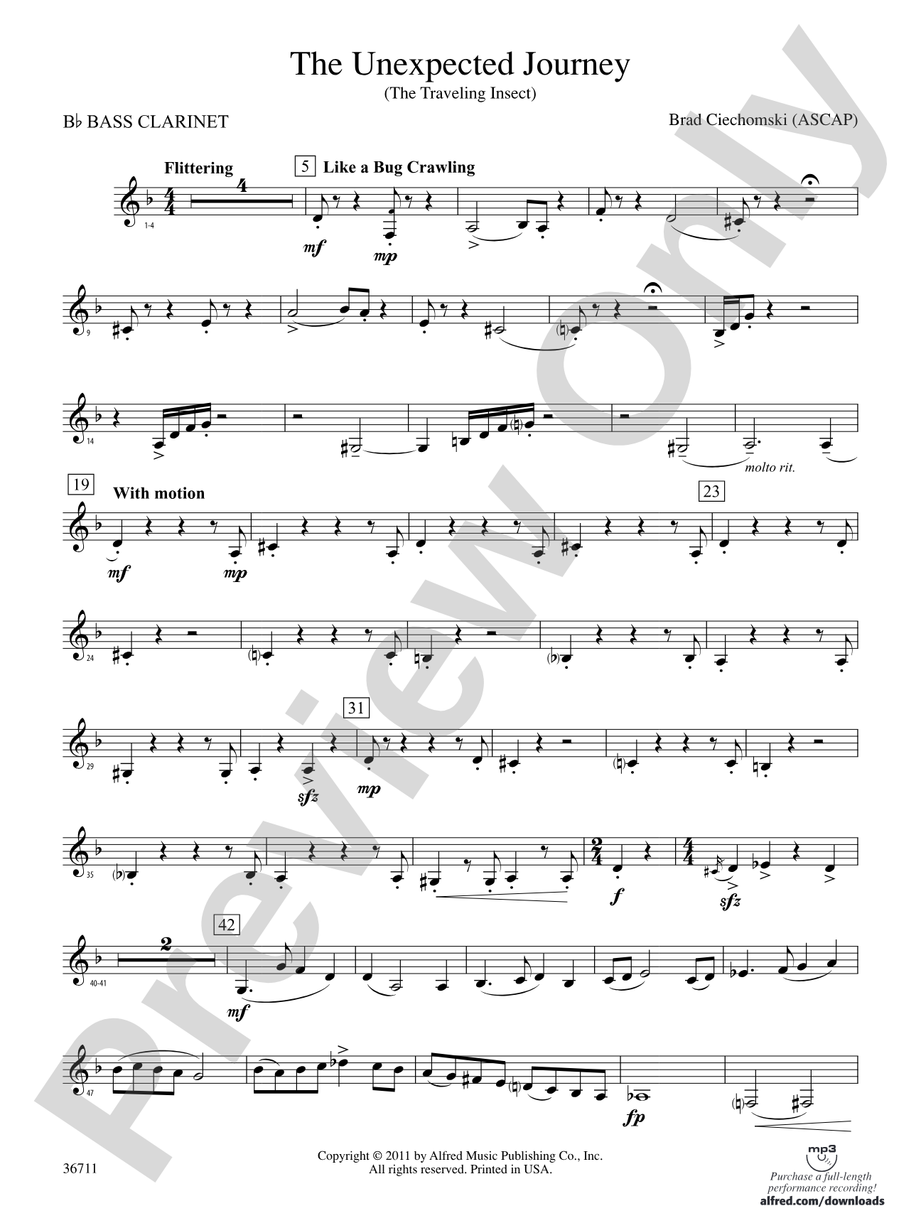 The Unexpected Journey: B-flat Bass Clarinet