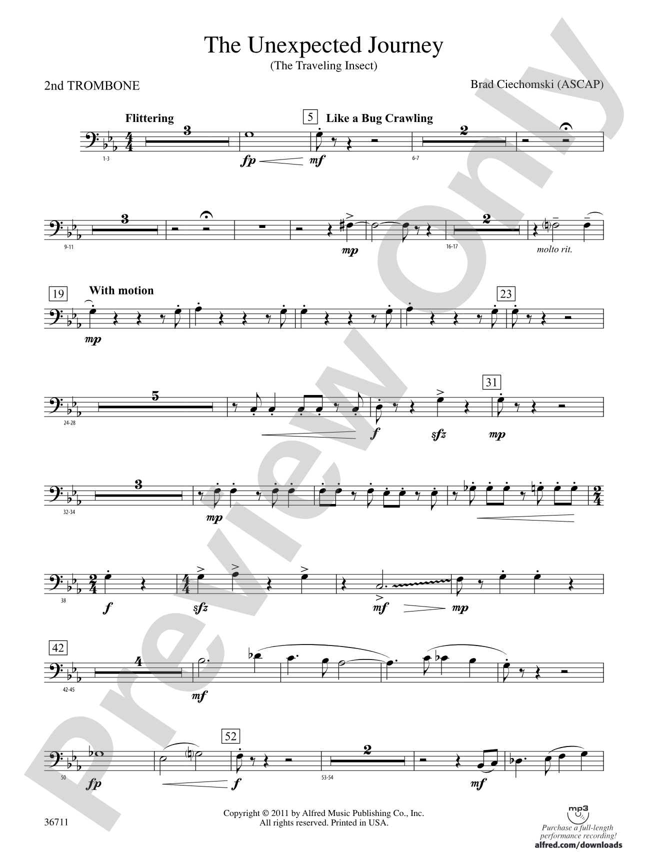 The Unexpected Journey: 2nd Trombone