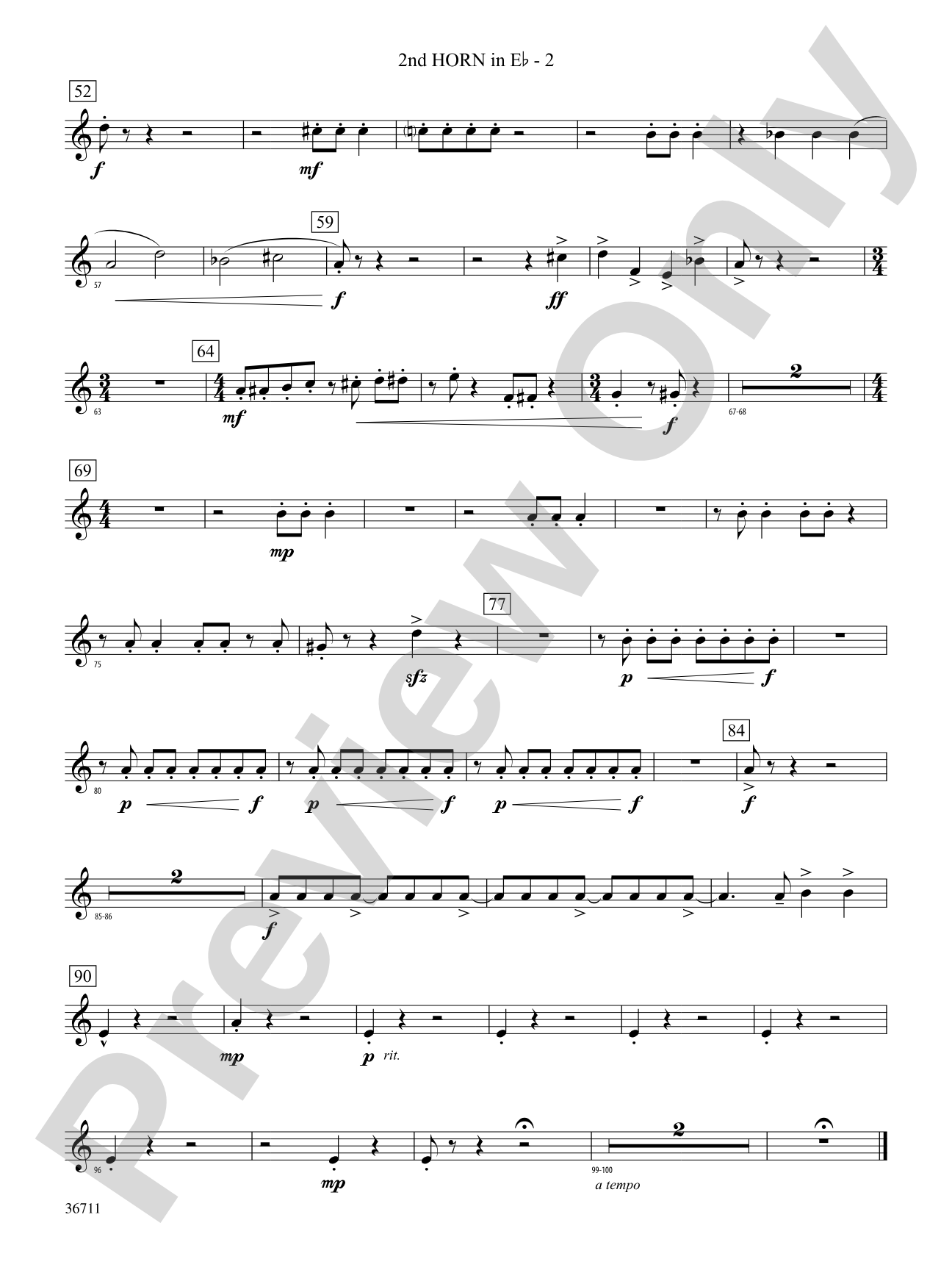 The Unexpected Journey: (wp) 2nd Horn in E-flat