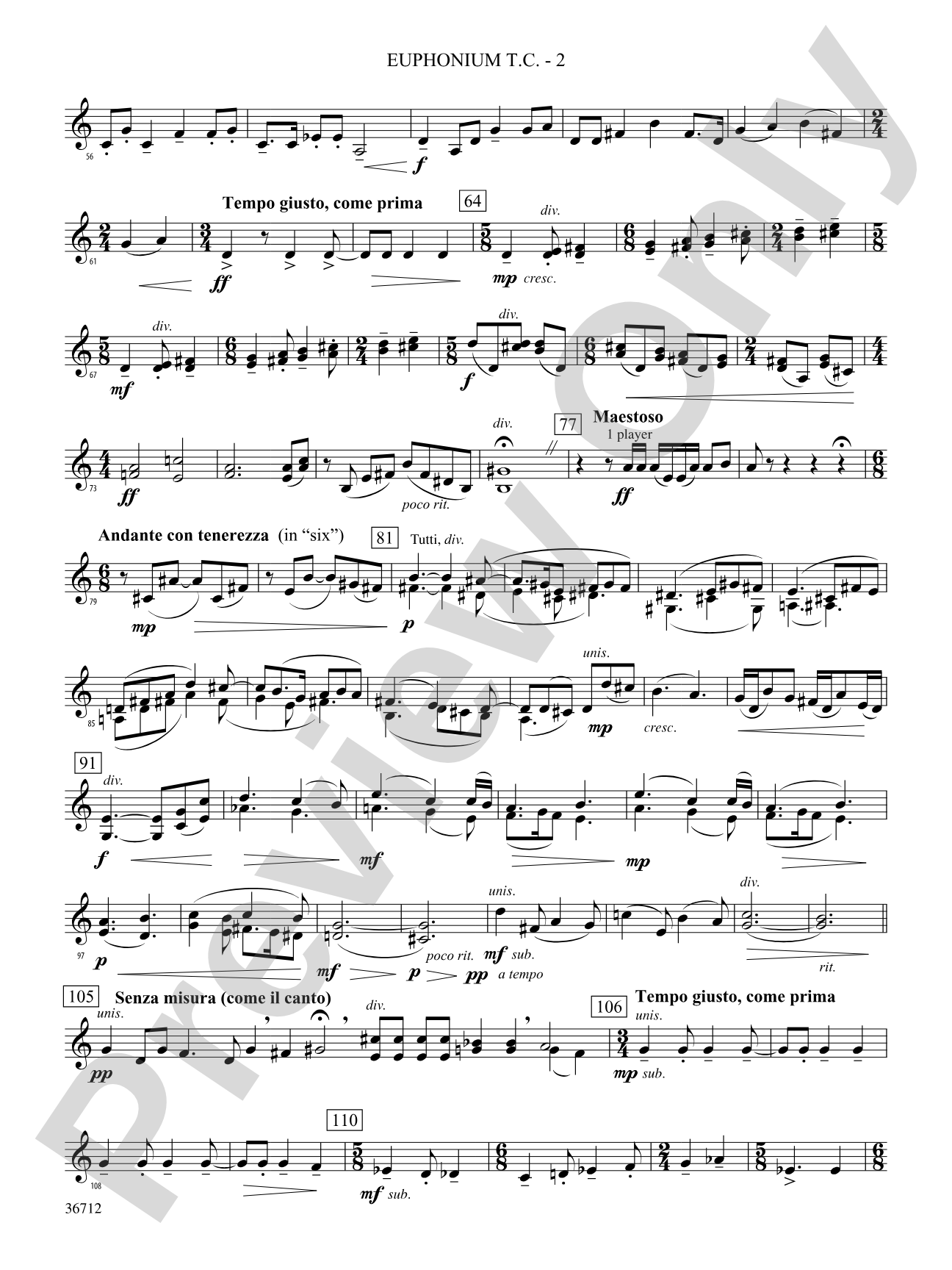 Gloria: (wp) Baritone T.C.