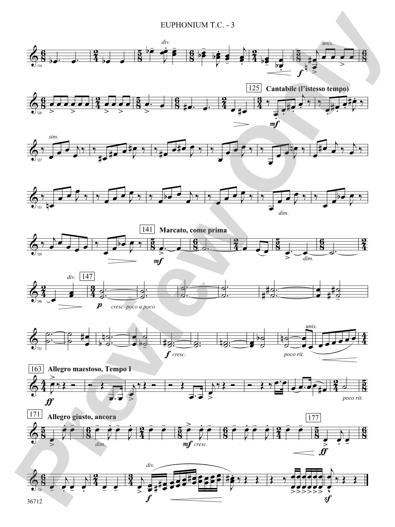 Gloria: (wp) Baritone T.C.