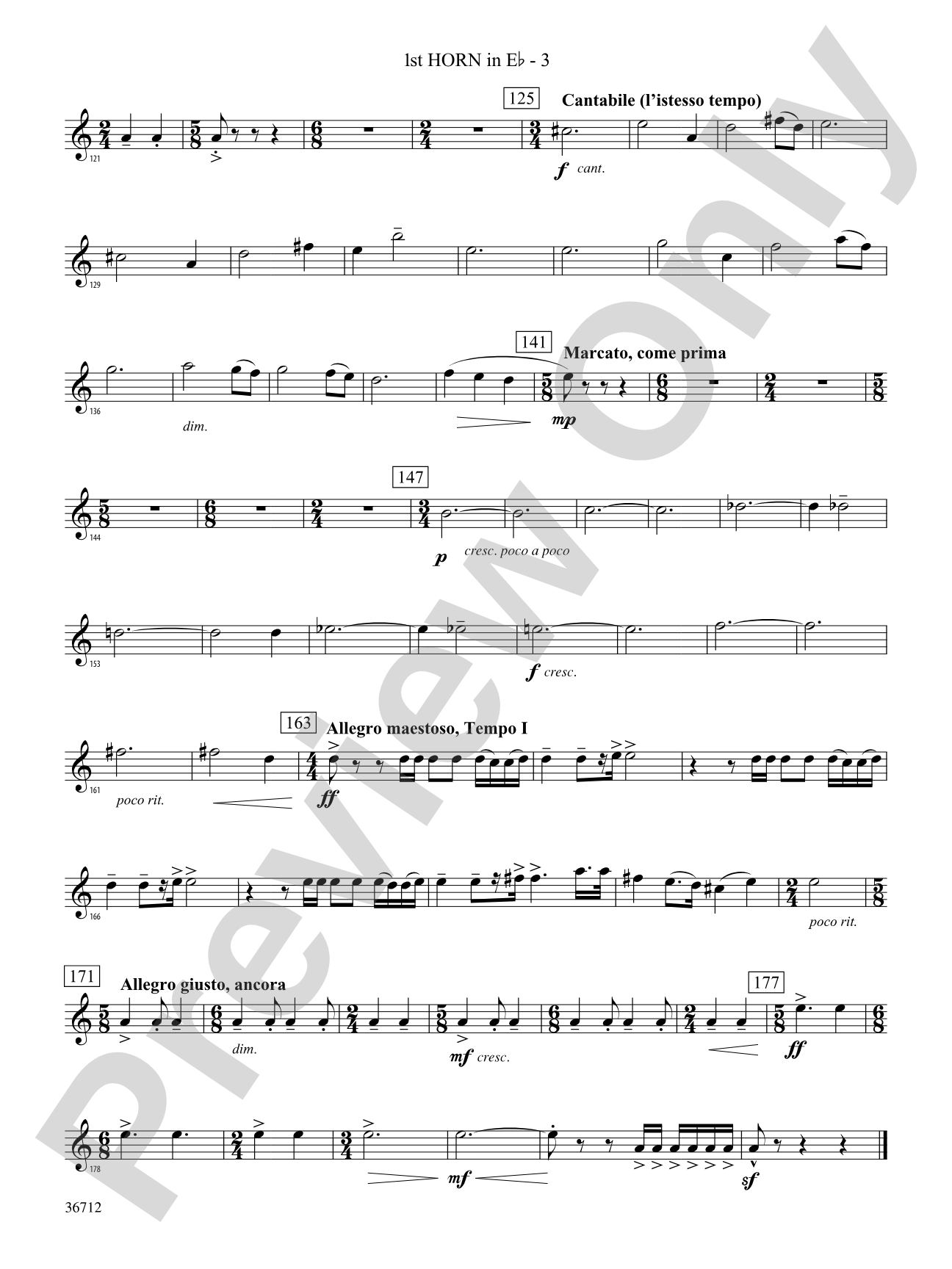 Gloria: (wp) 1st Horn in E-flat