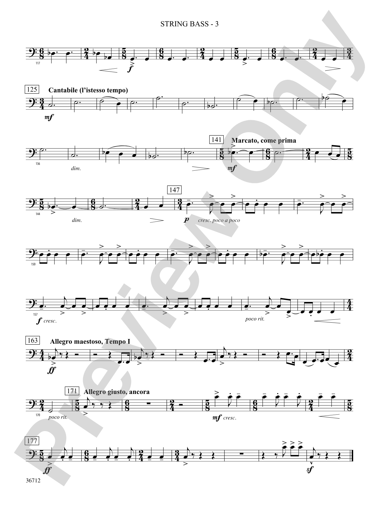 Gloria: (wp) String Bass
