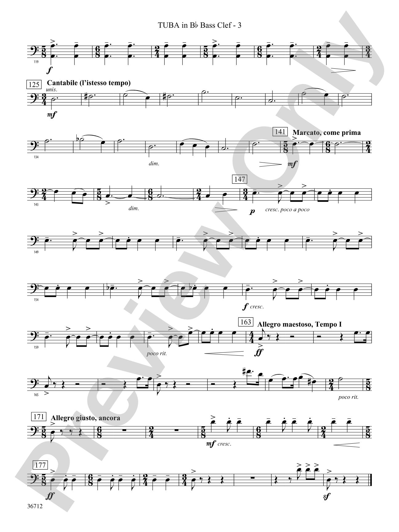 Gloria: (wp) B-flat Tuba B.C.