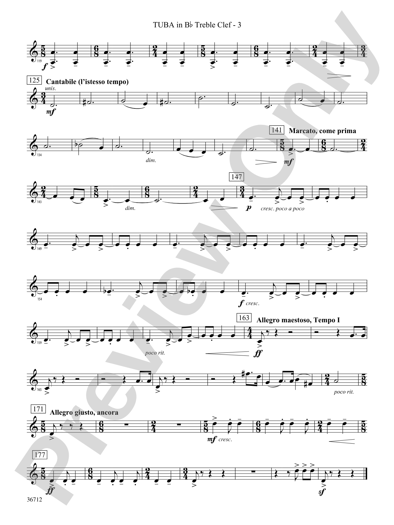 Gloria: (wp) B-flat Tuba T.C.